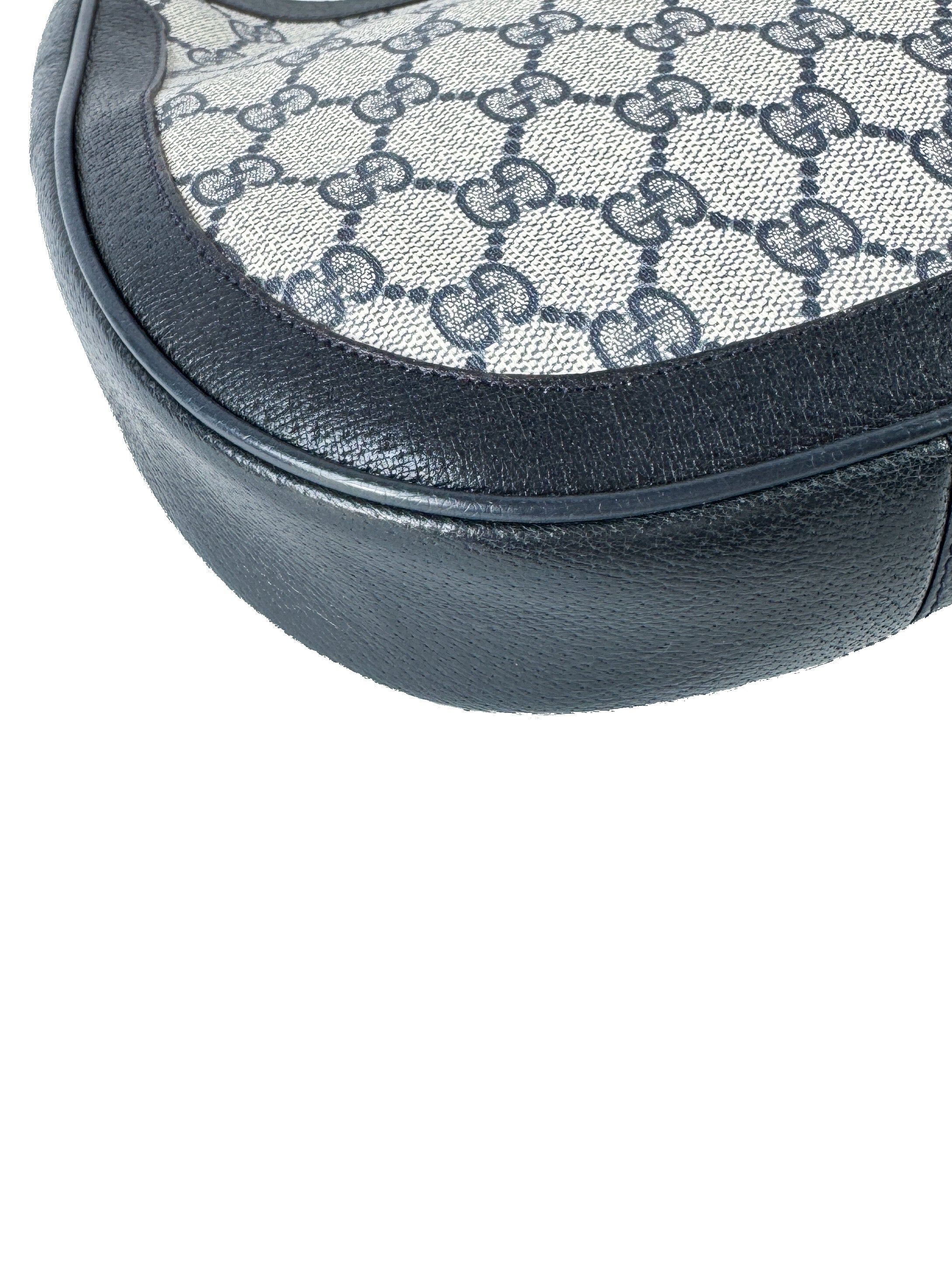 Gucci navy sherry line vintage shoulder bag 140014467