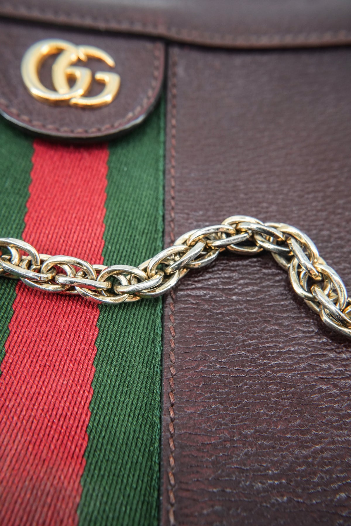 Gucci Ophidia medium burgundy chain shoulder bag 503377 520981