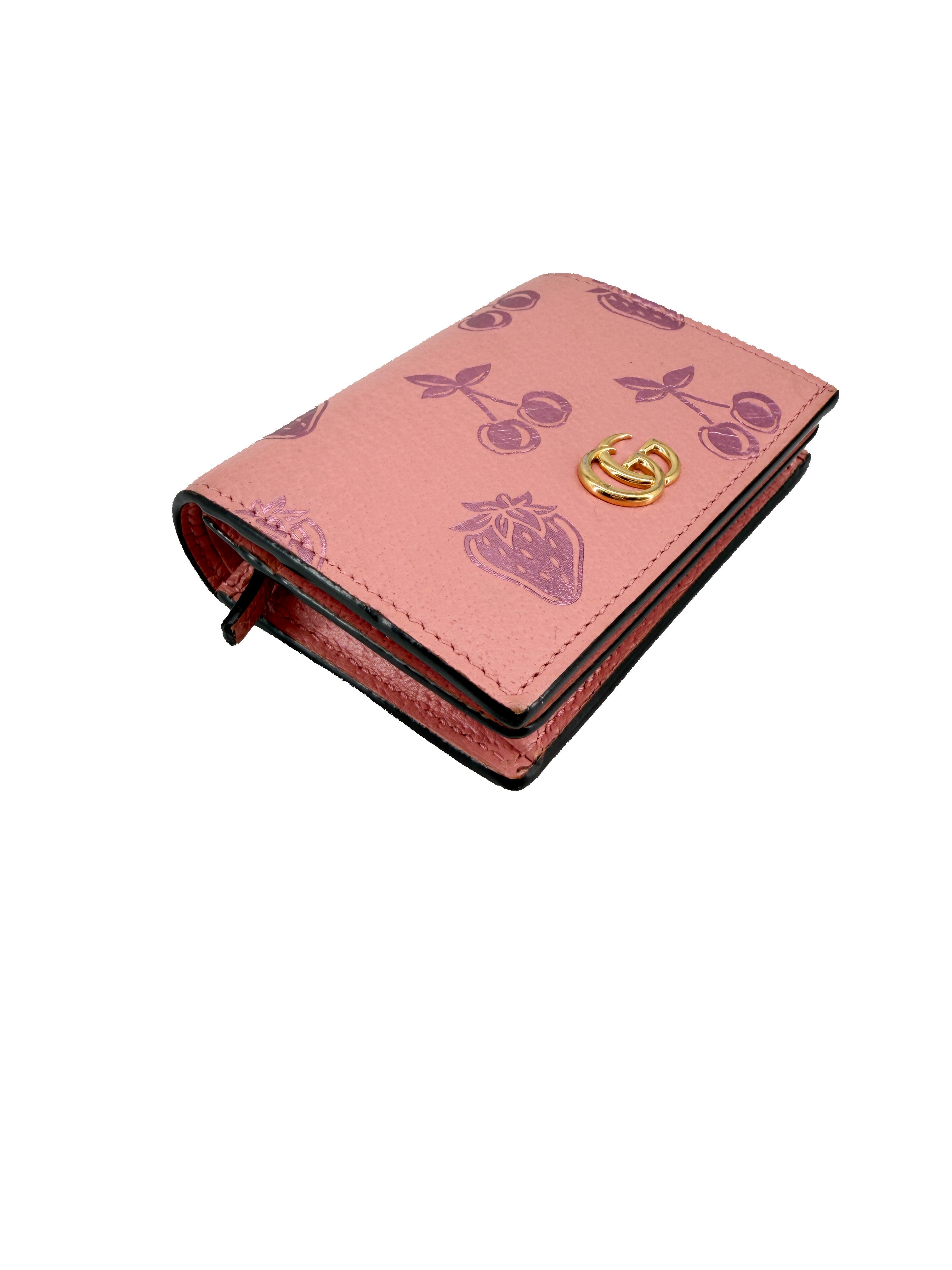 Gucci pink berry Compact wallet 456125-2067