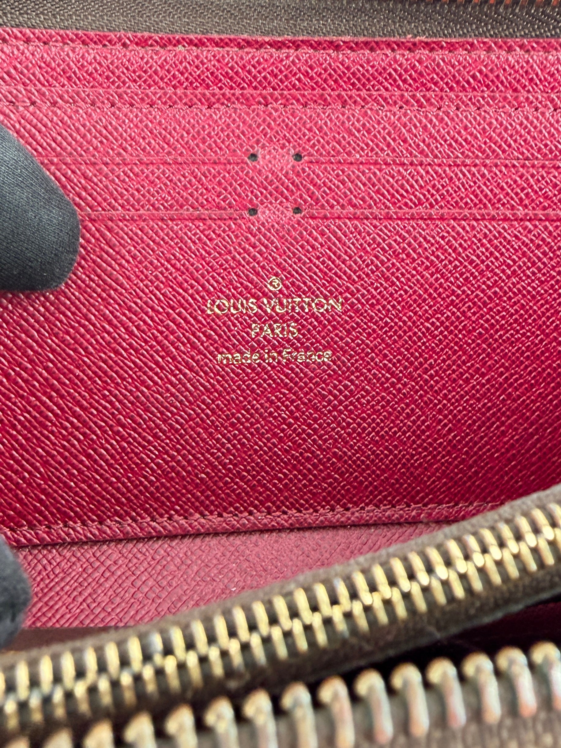 Louis Vuitton monogram Clemence wallet berry SP4197