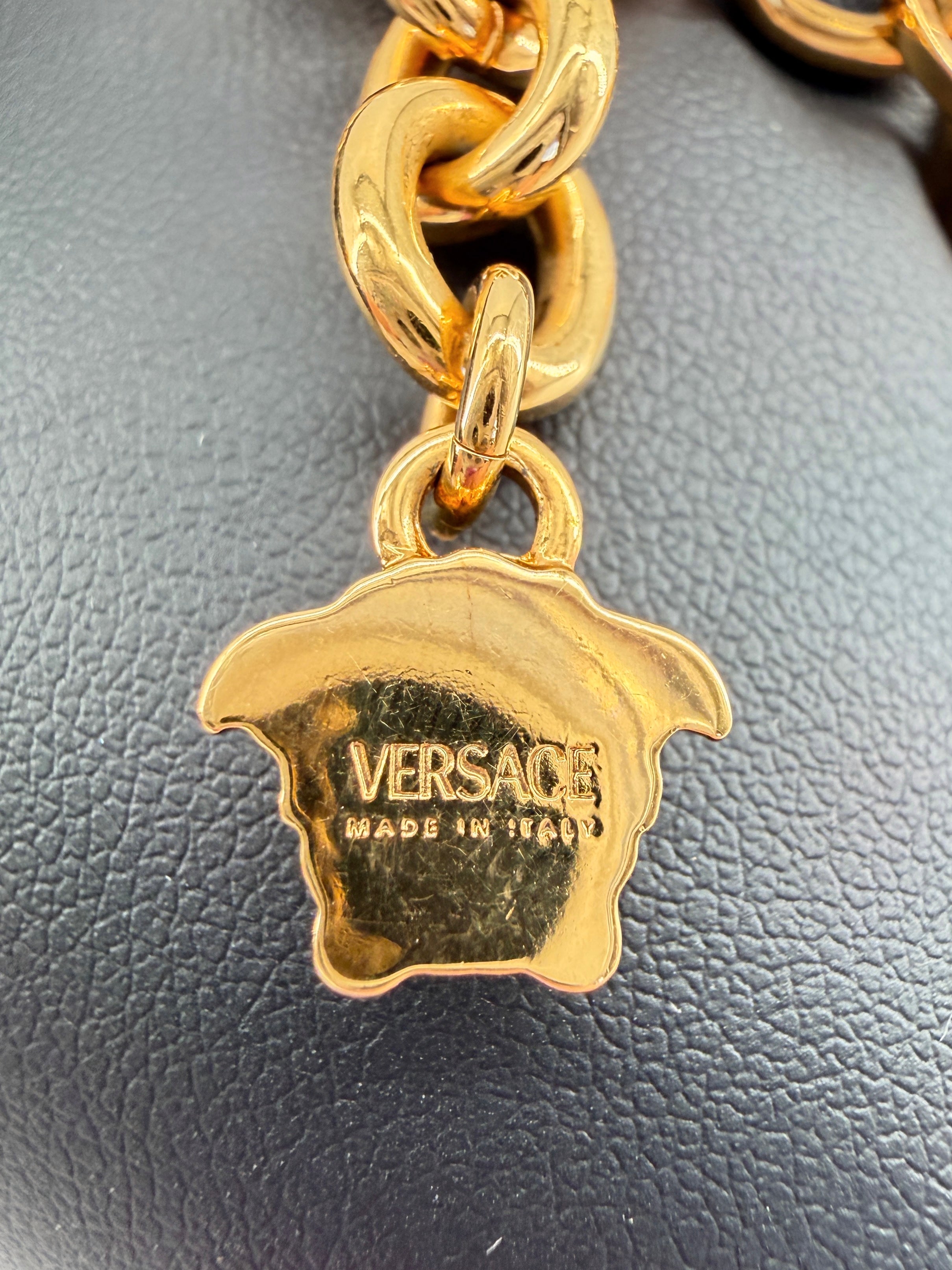 Versace gold tone Medusa Medallion bracelet
