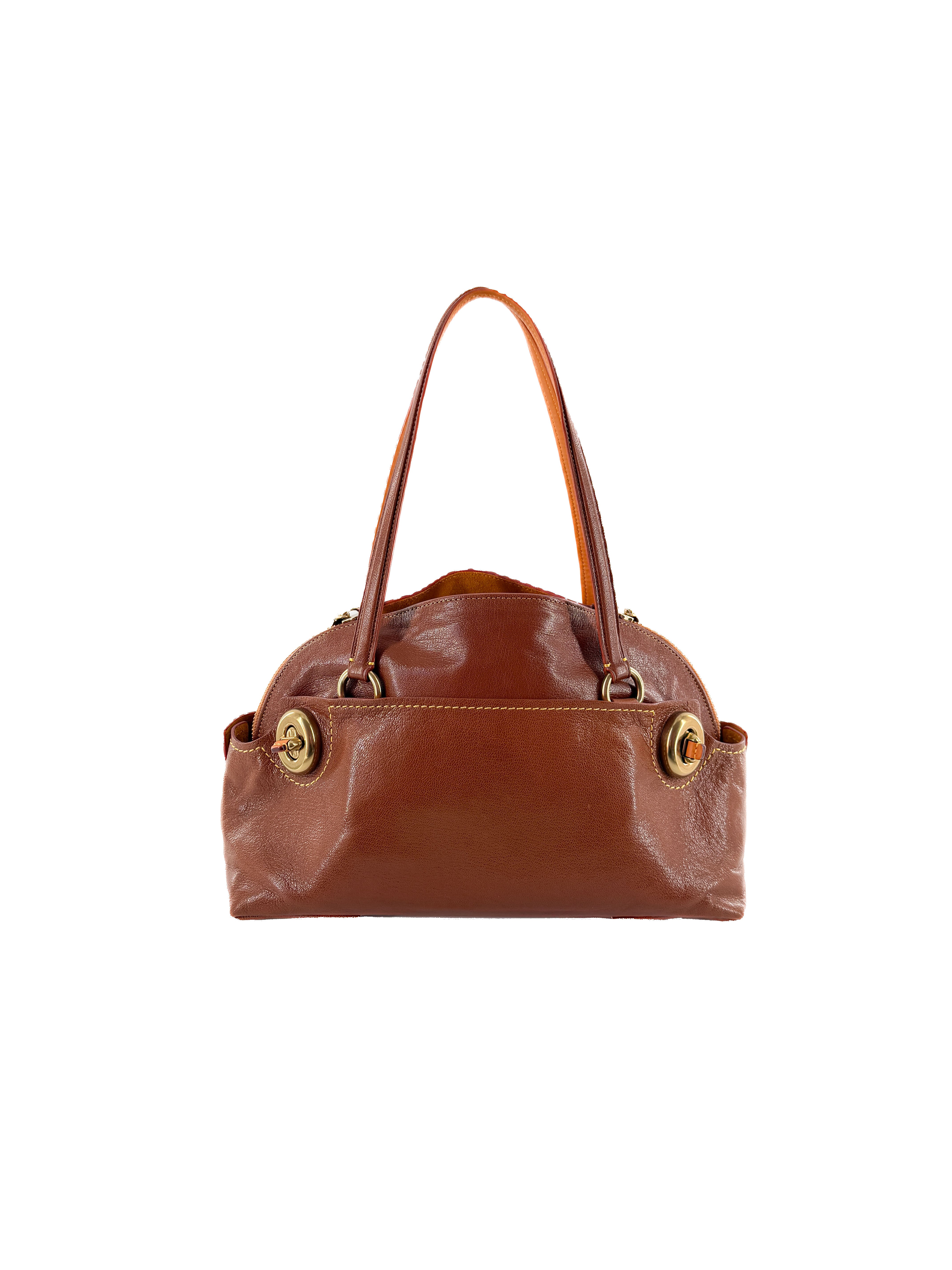 Coach 1941 Outlaw brown leather satchel 20415