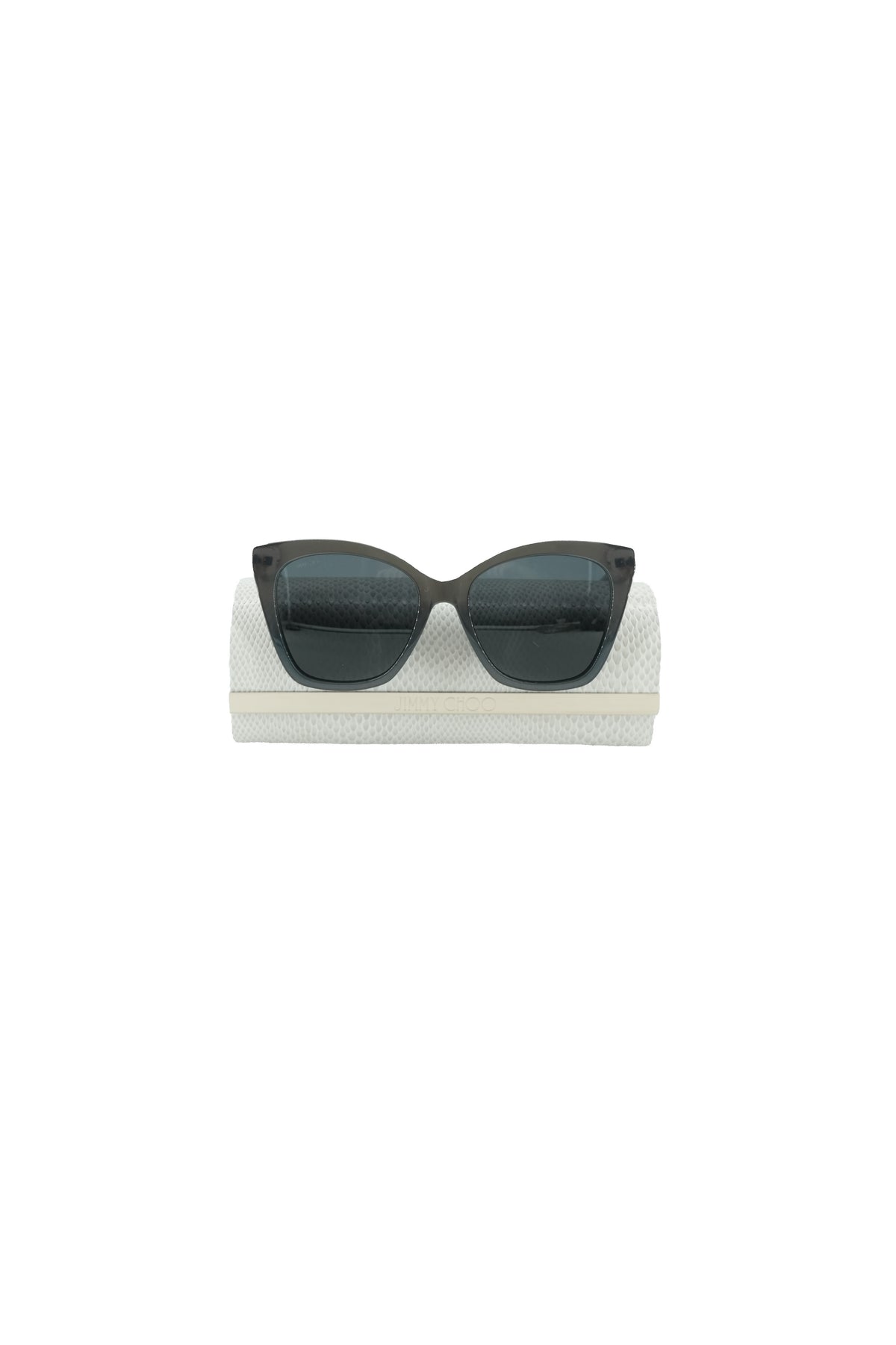 Jimmy Choo gray Rua sunglasses *case*