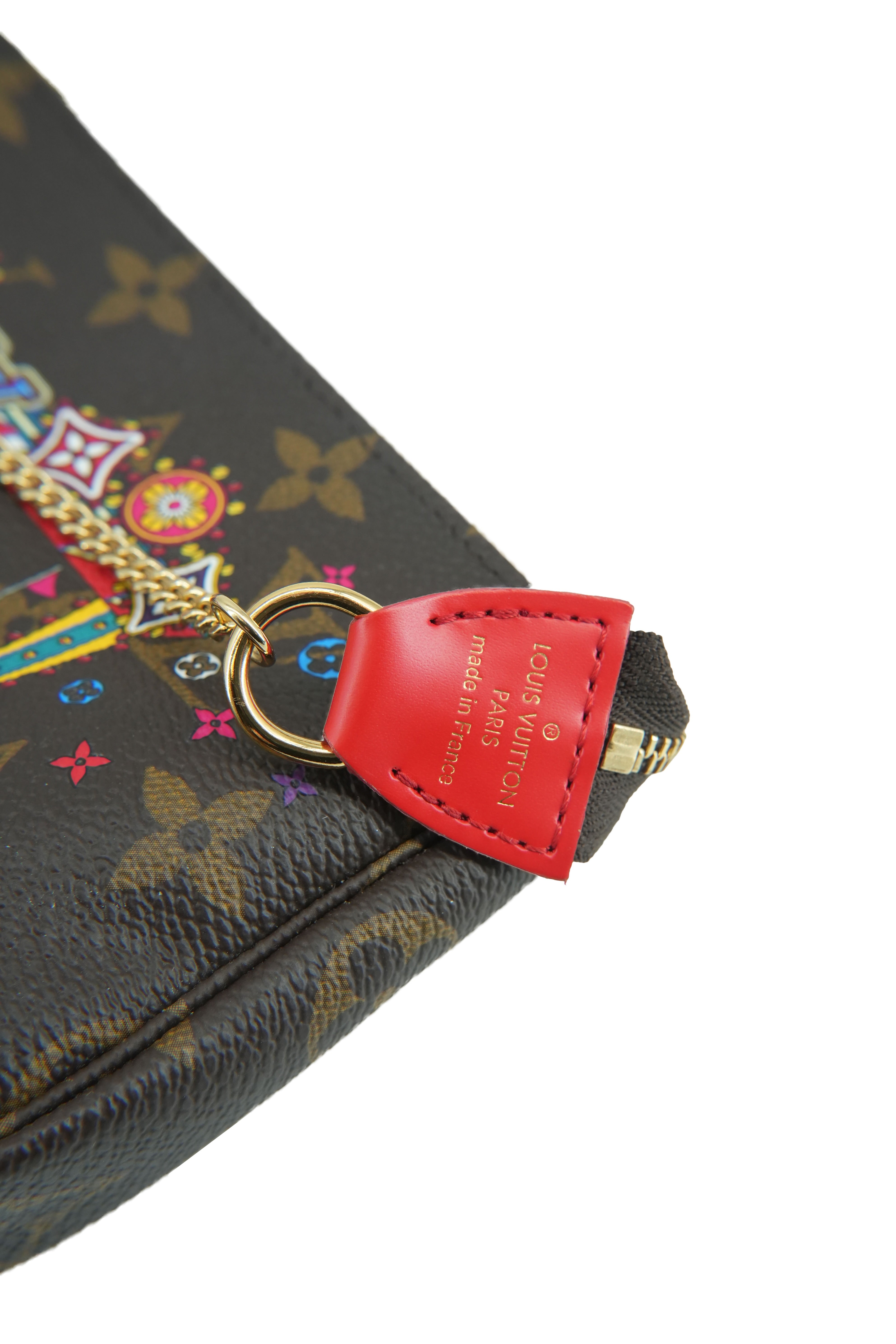 Louis Vuitton monogram 2020 Christmas Animation Bumper Cars mini pochette accessories SF3210