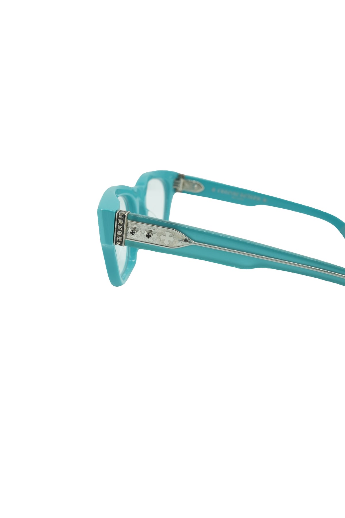 Chrome Hearts teal blue light glasses Midixathrill II