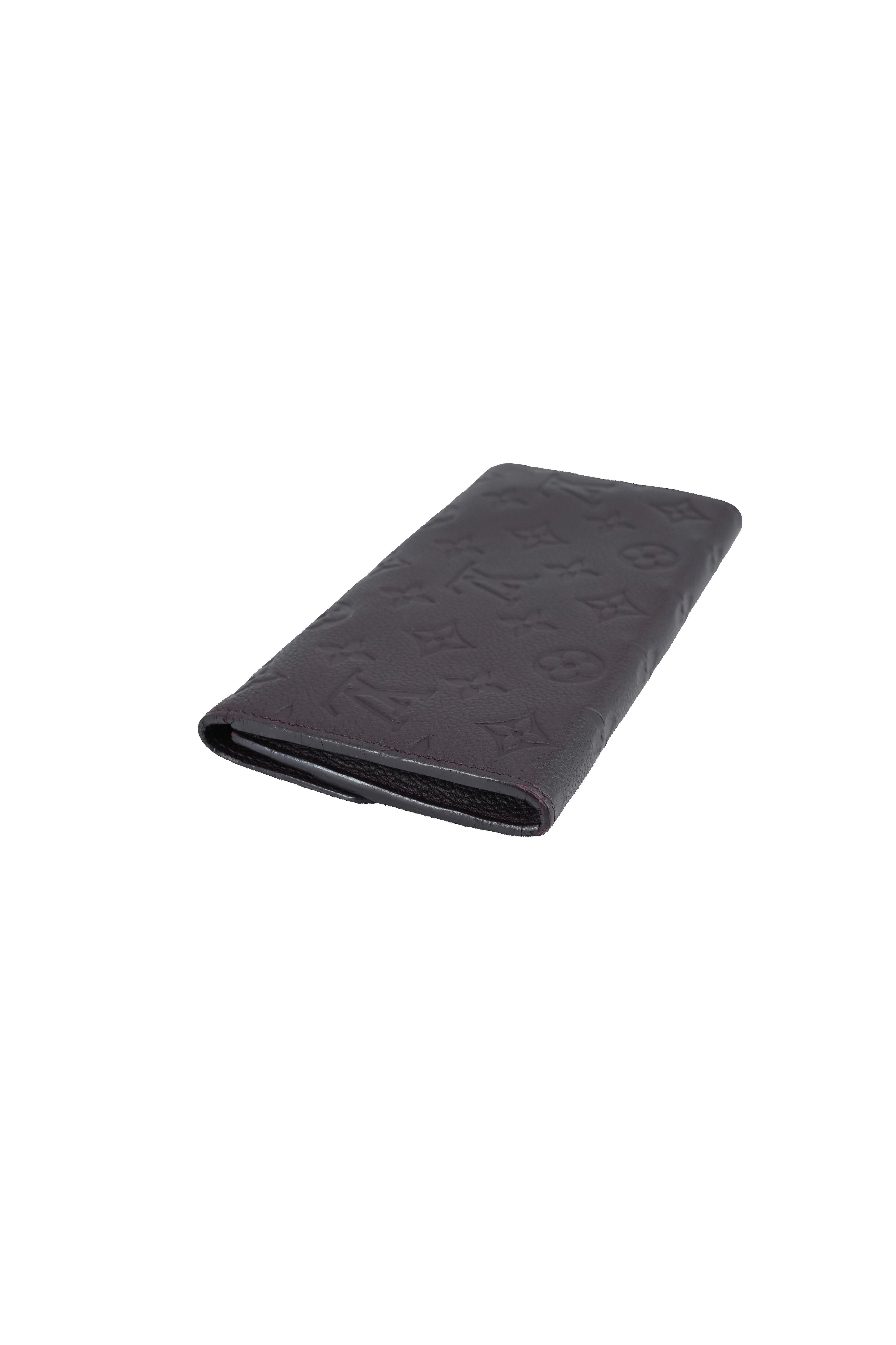 Louis Vuitton monogram Empreinte dark purple Curieuse wallet with insert CA4102