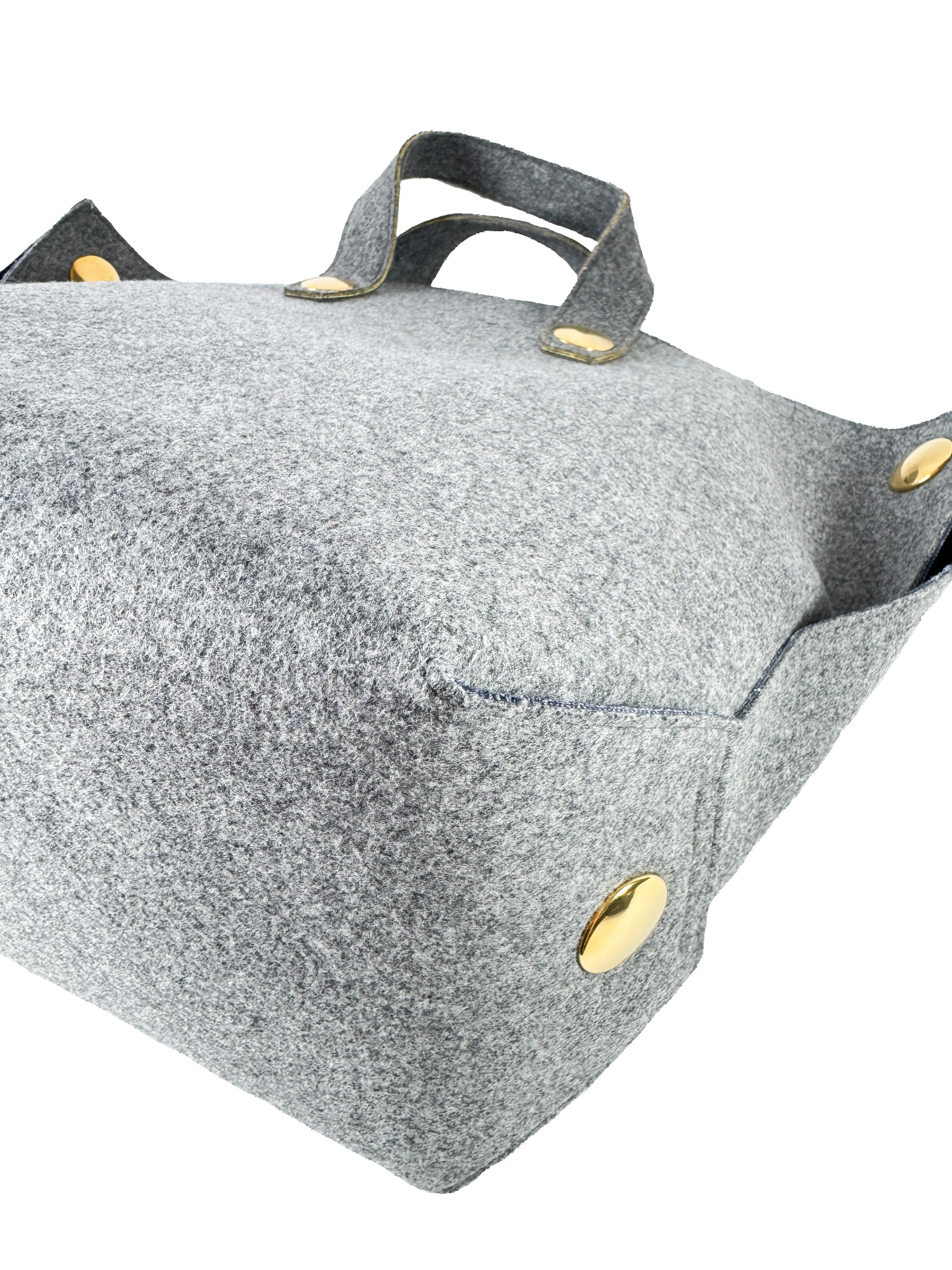 Celine gray wool felt orb bag WLA3184