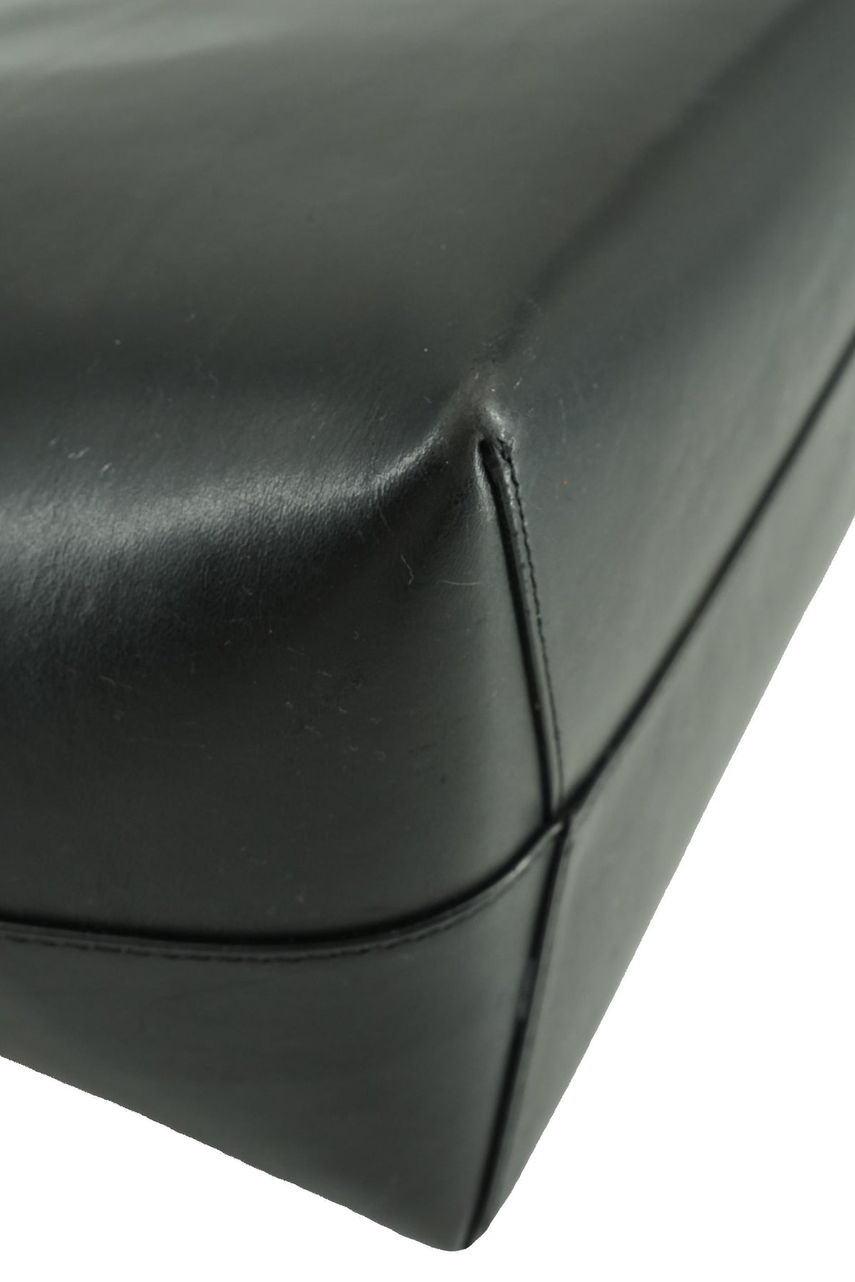 Mansur Gavriel black leather bucket bag