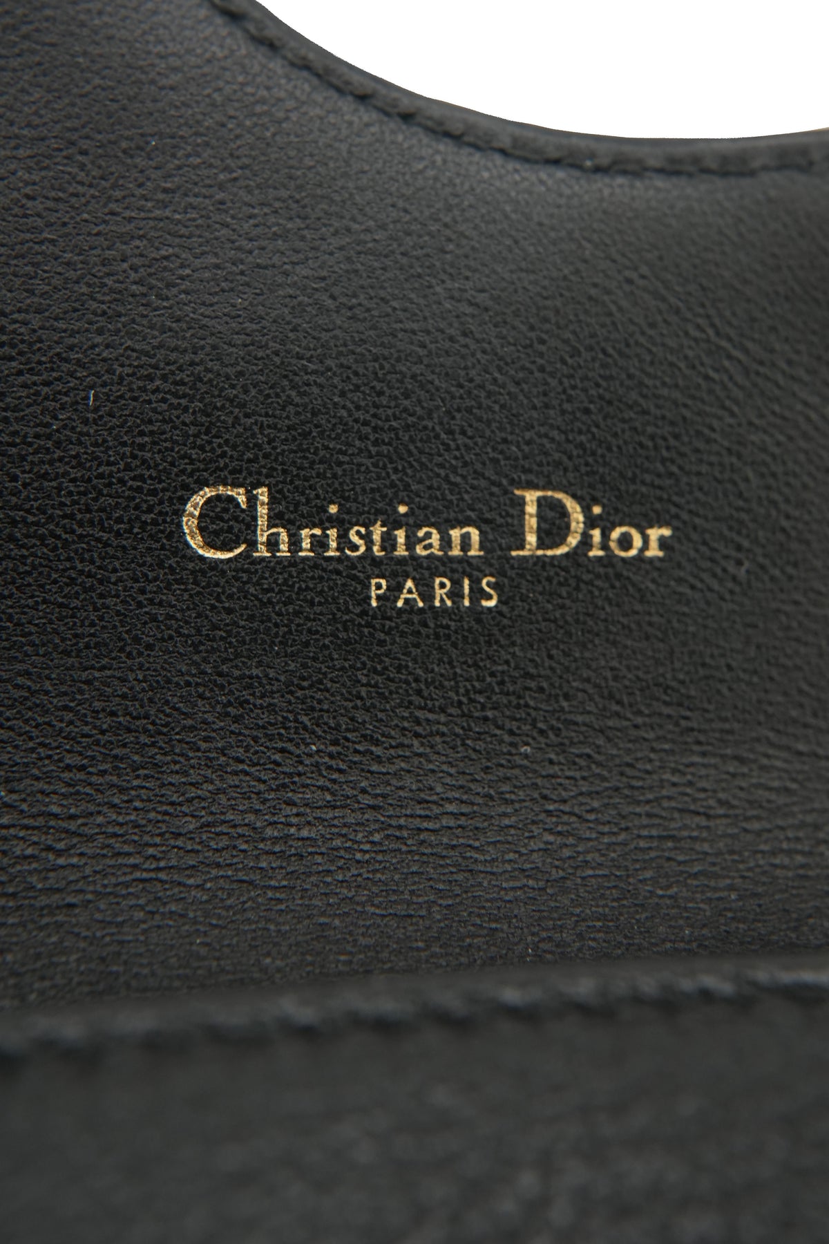 Christian Dior vintage black Saddle 4 key holder 1212