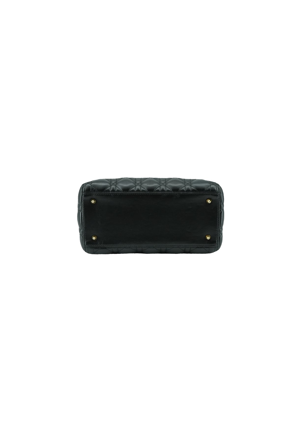 Christian Dior black quilted Lady Dior vintage 18-MA-0153