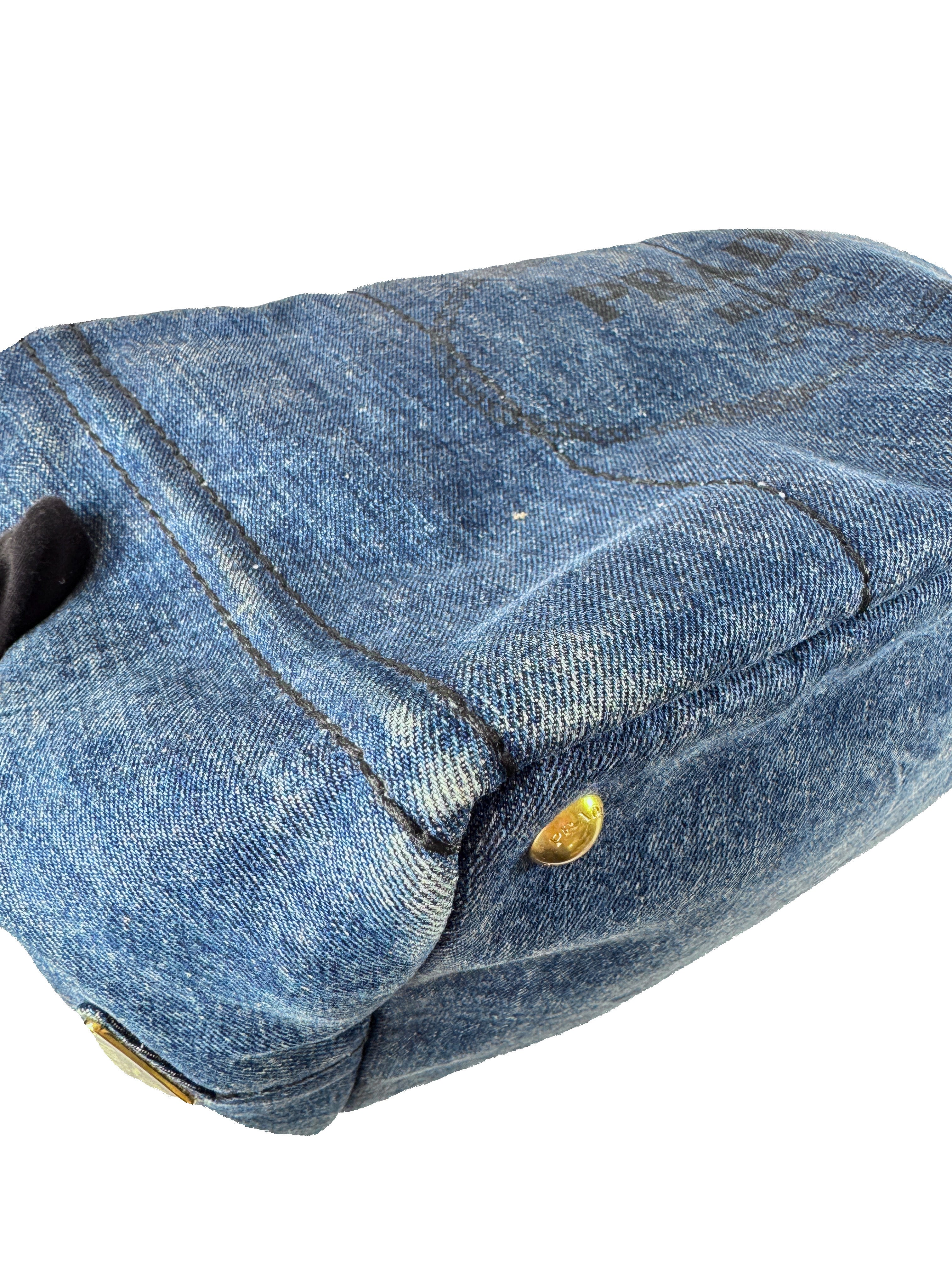 Prada denim Canapa tote 214