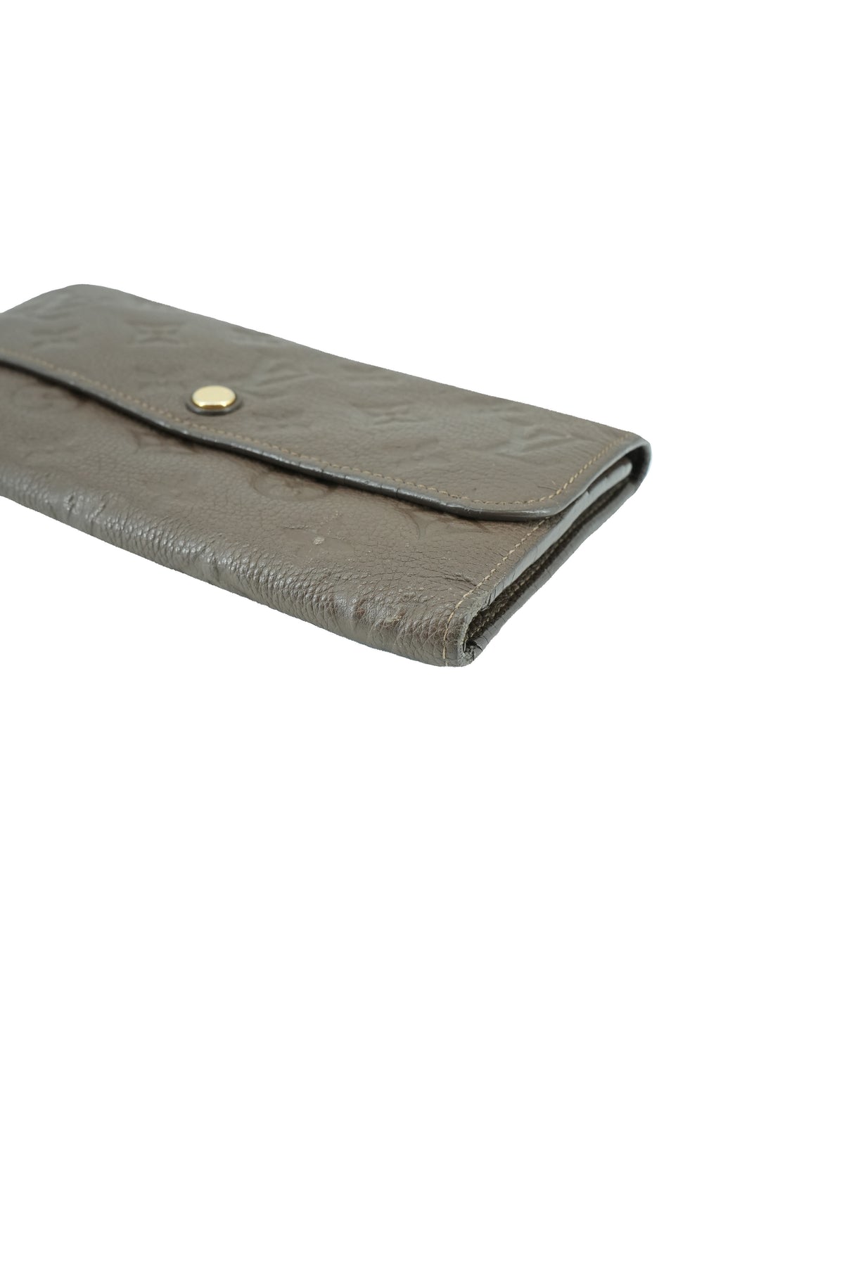 Louis Vuitton brown empreinte Portefeuille Virtuose long wallet CA1141