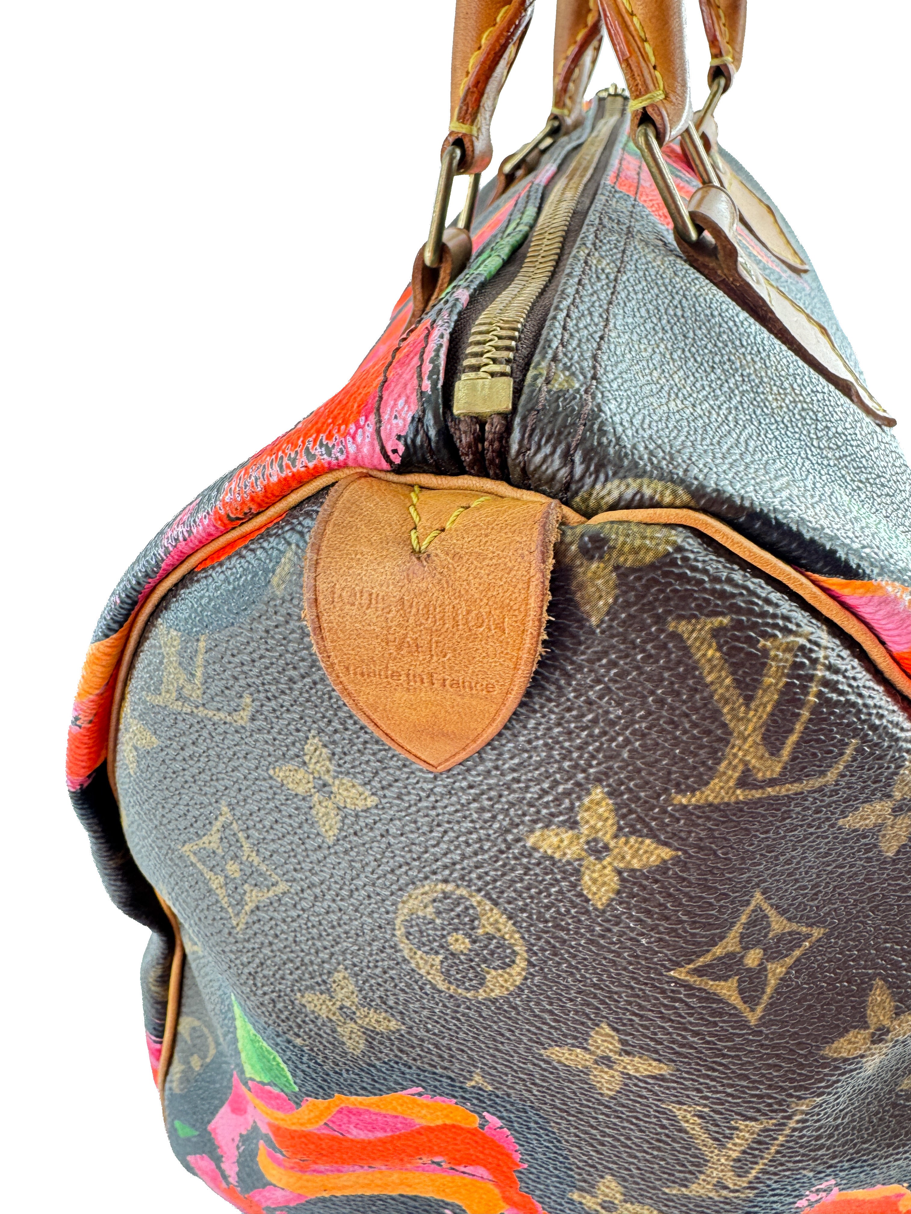 Louis Vuitton Limited Edition Stephen Sprouse Roses Speedy 30 SP4058