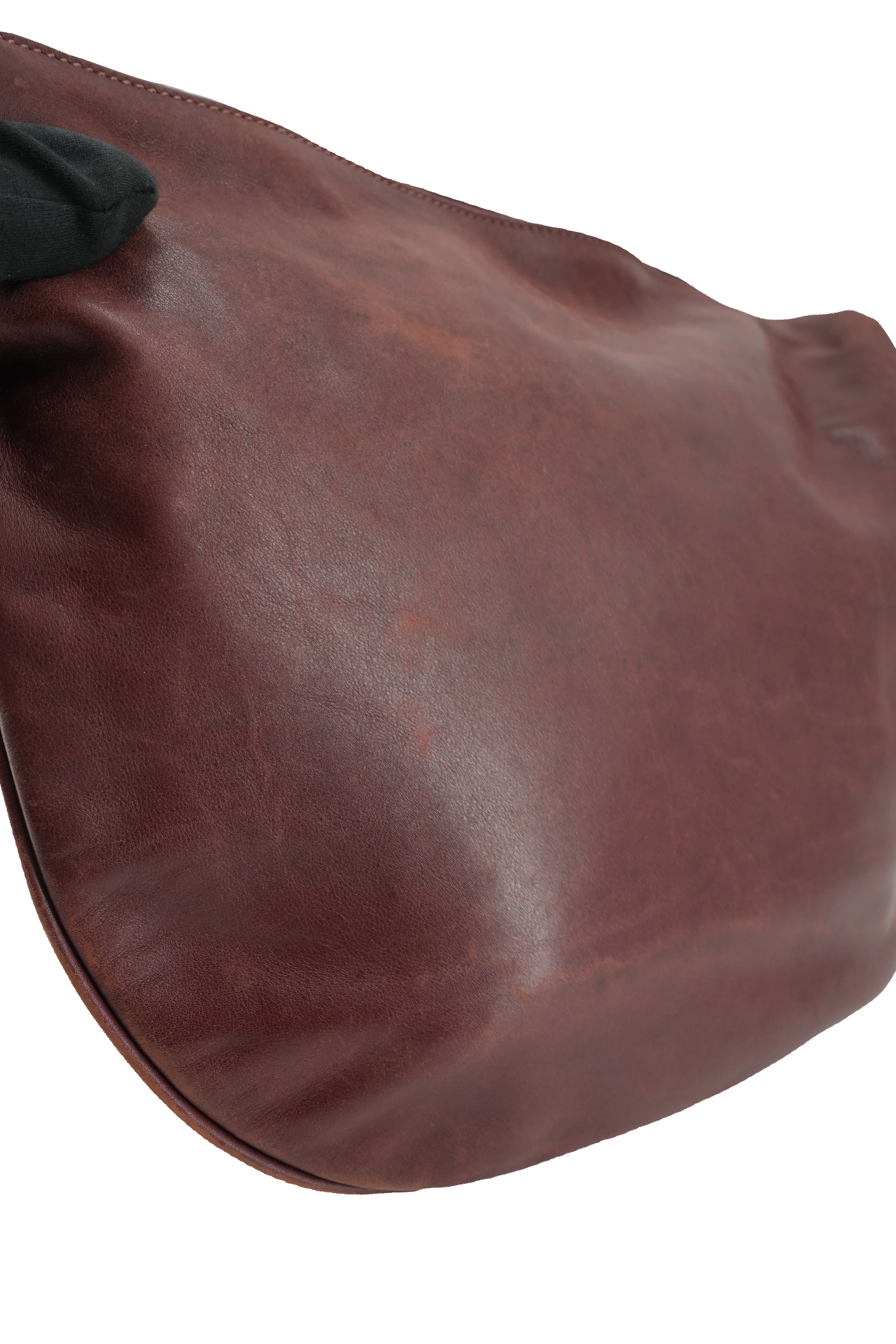 Gucci burgundy vintage leather shoulder bag 001-115-1206