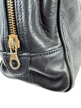 Chanel CC black diamond stitch leather zip case 1077012