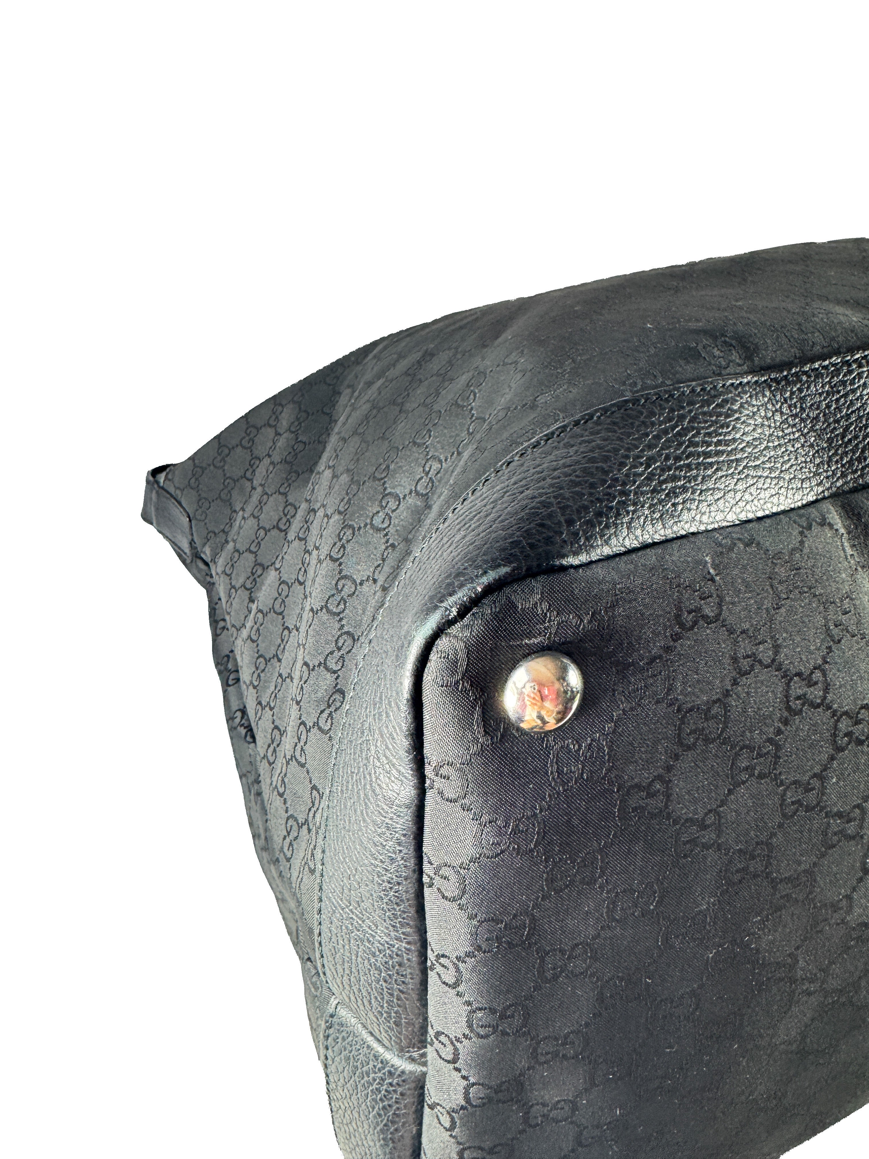 Gucci black GG XL travel bag 105669 520981