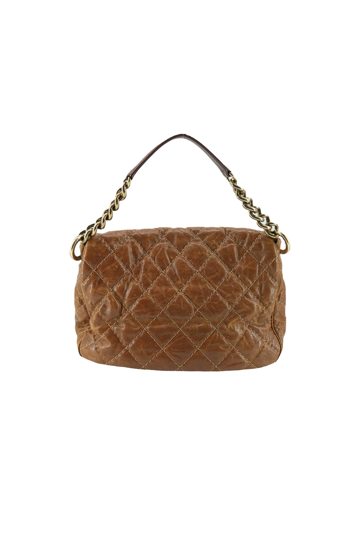 Chanel brown distressed Coco pleats 17752953