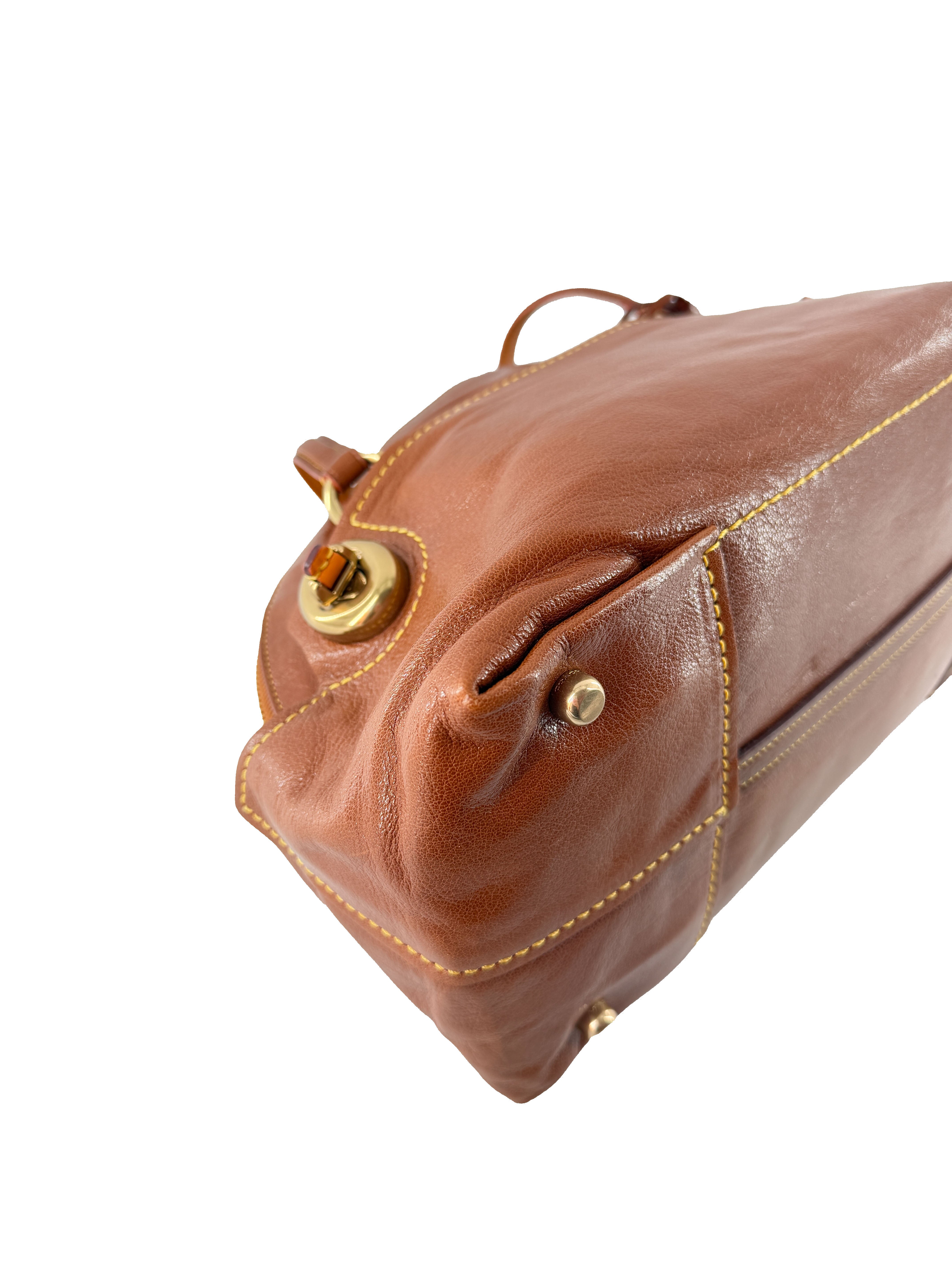 Coach 1941 Outlaw brown leather satchel 20415