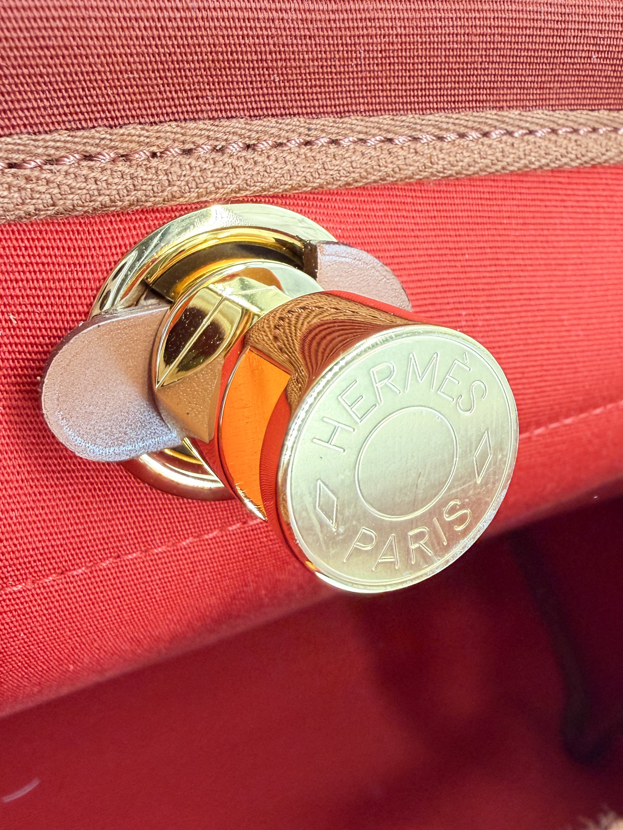 Hermès Herbag Zip 31 Rust U TS 011 AU