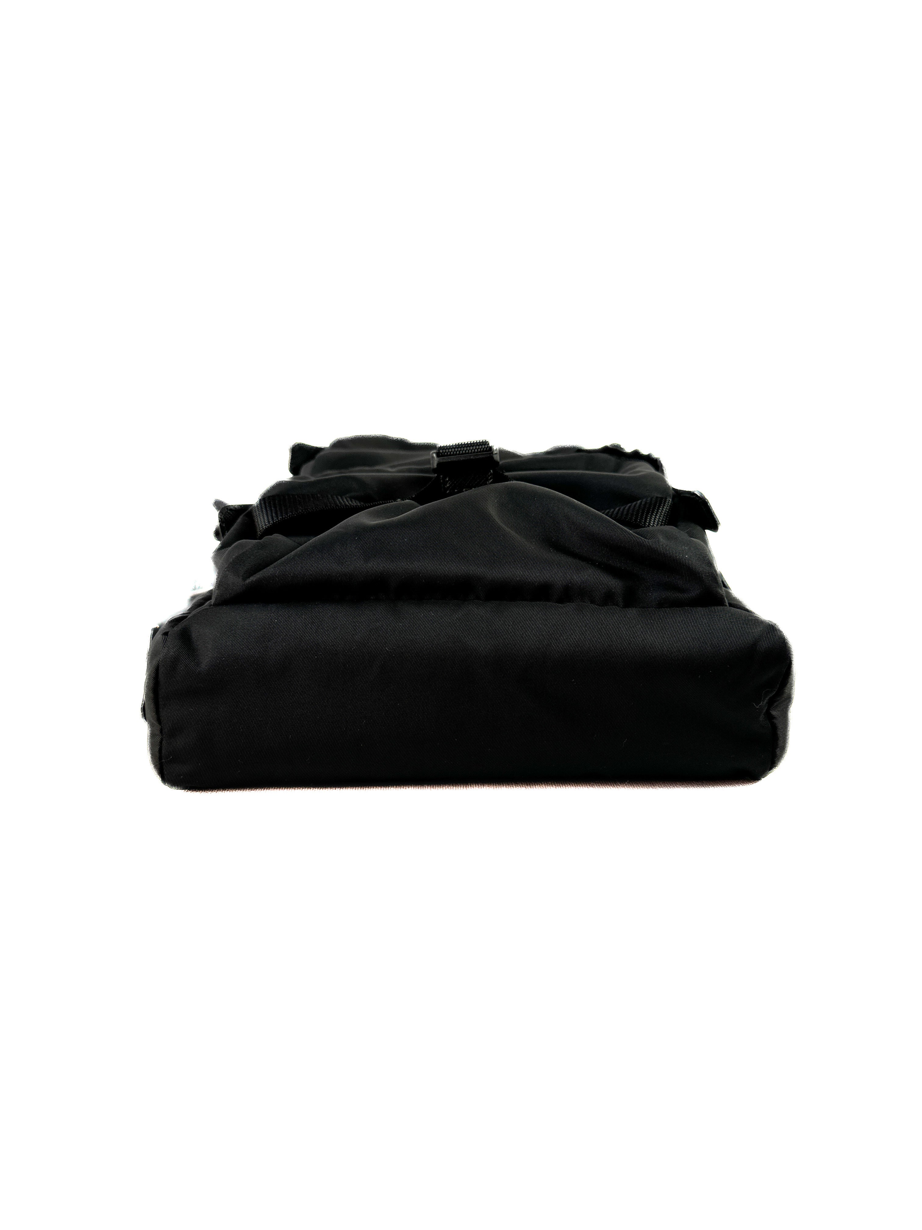 Prada black nylon Tessuto sling backpack **as is**