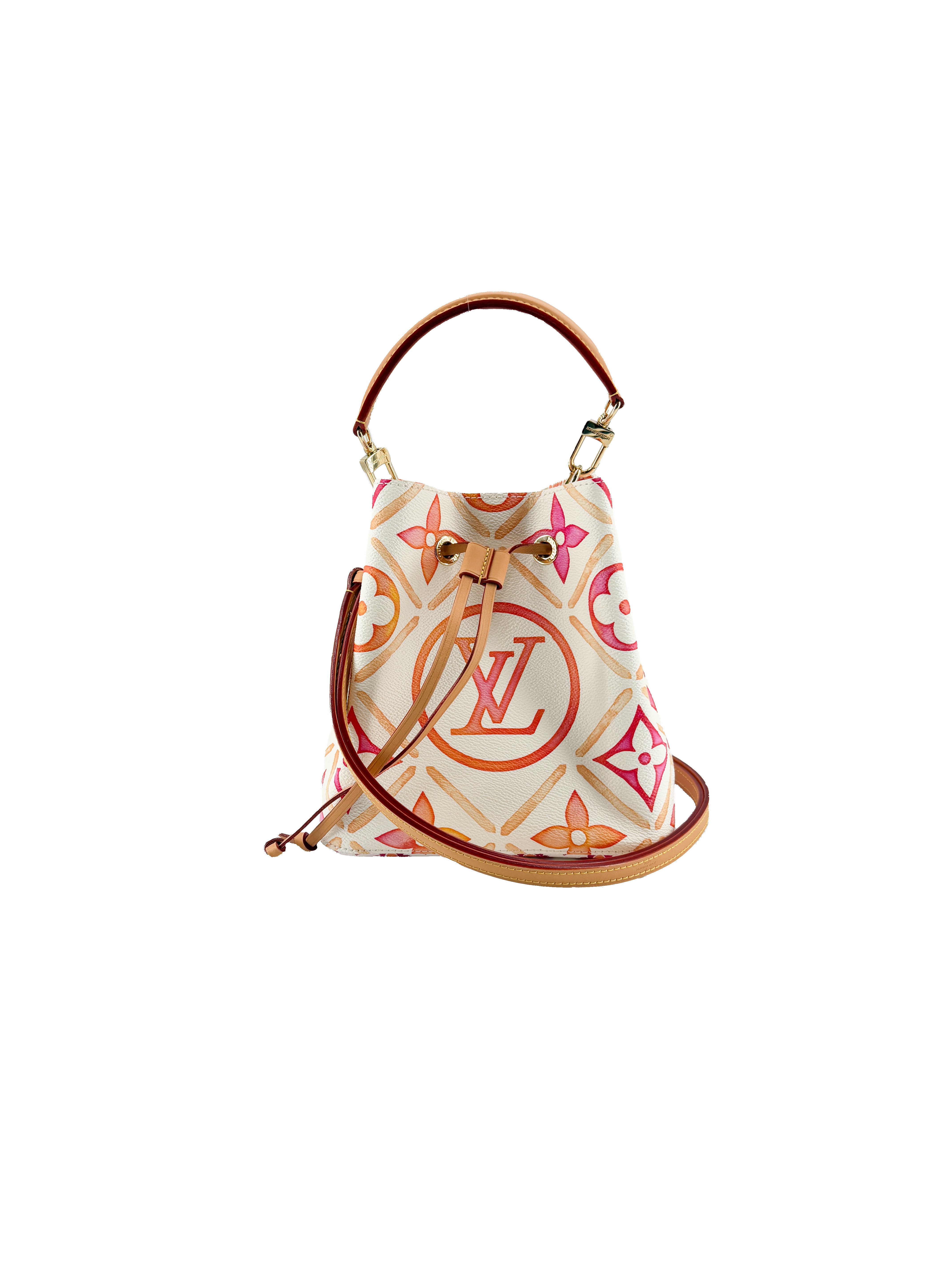 Louis Vuitton monogram Tiles NeoNoe BB Coral NFC