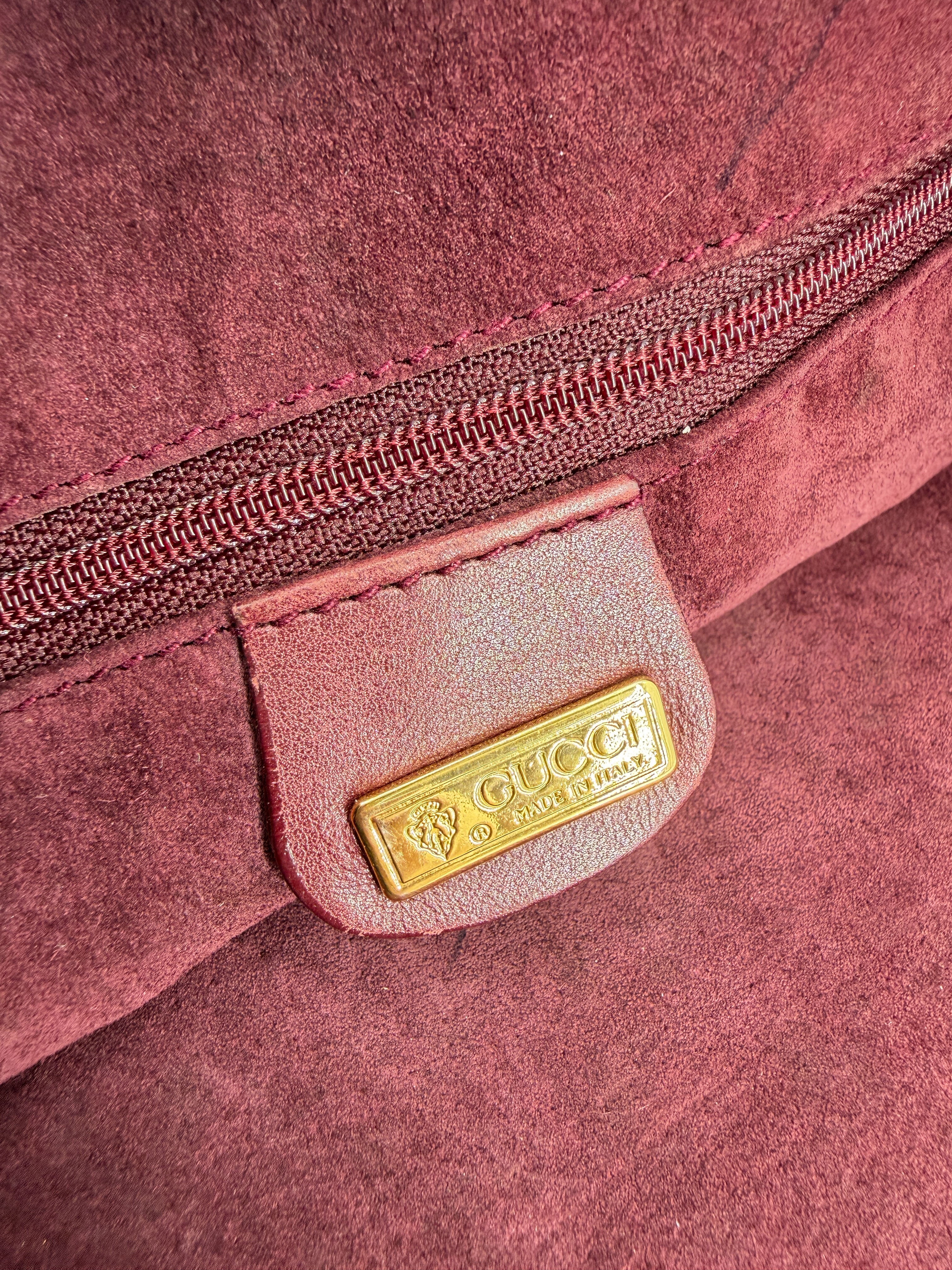 Gucci burgundy leather crossbody 001-115-1206