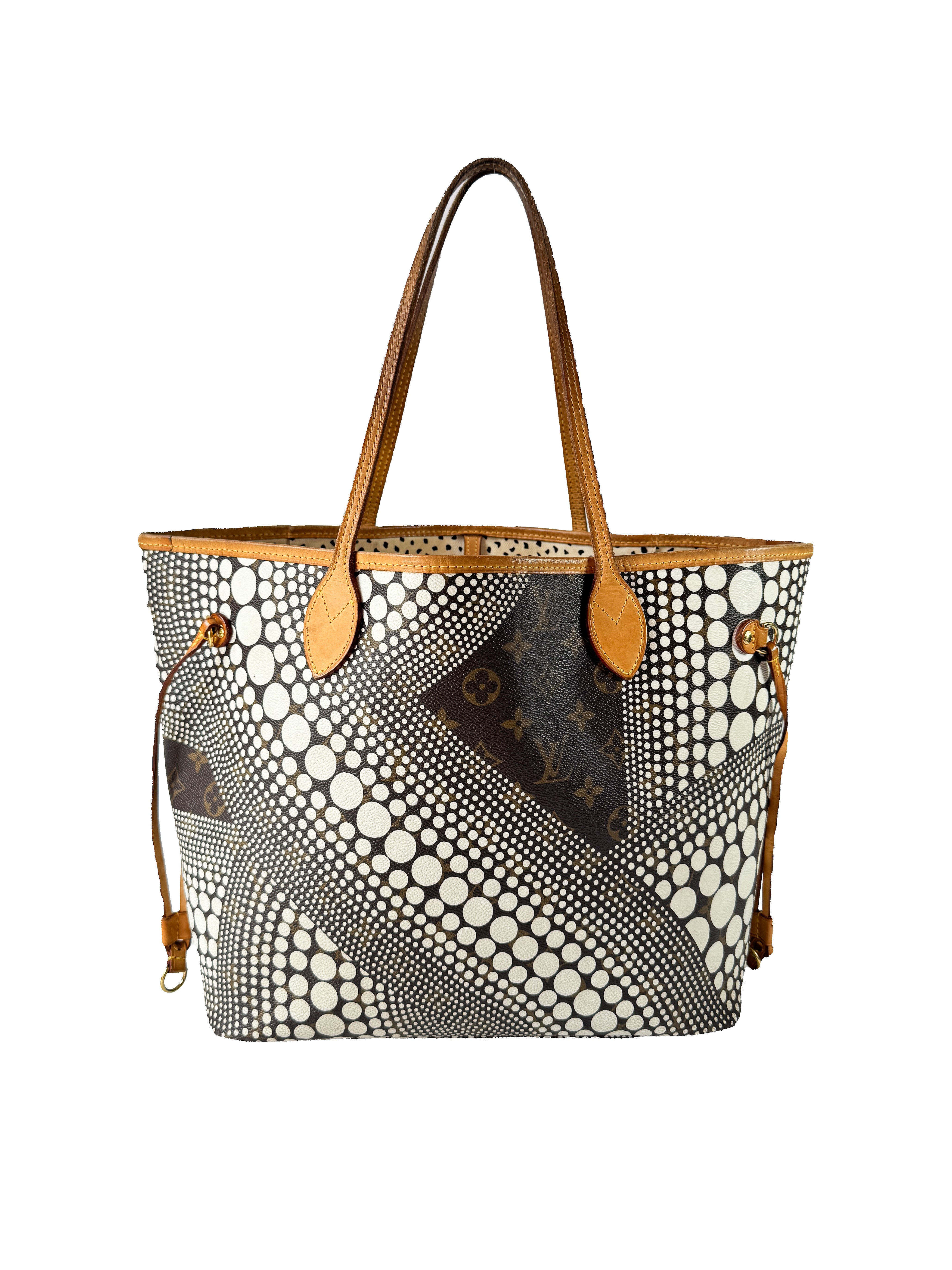 Louis Vuitton Neverfull Tote Limited Edition Kusama Waves Monogram Canvas MM  GI4142