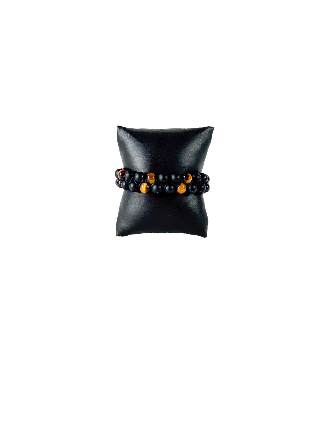 David Yurman black onyx, tigers eye Spiritual beads bracelet