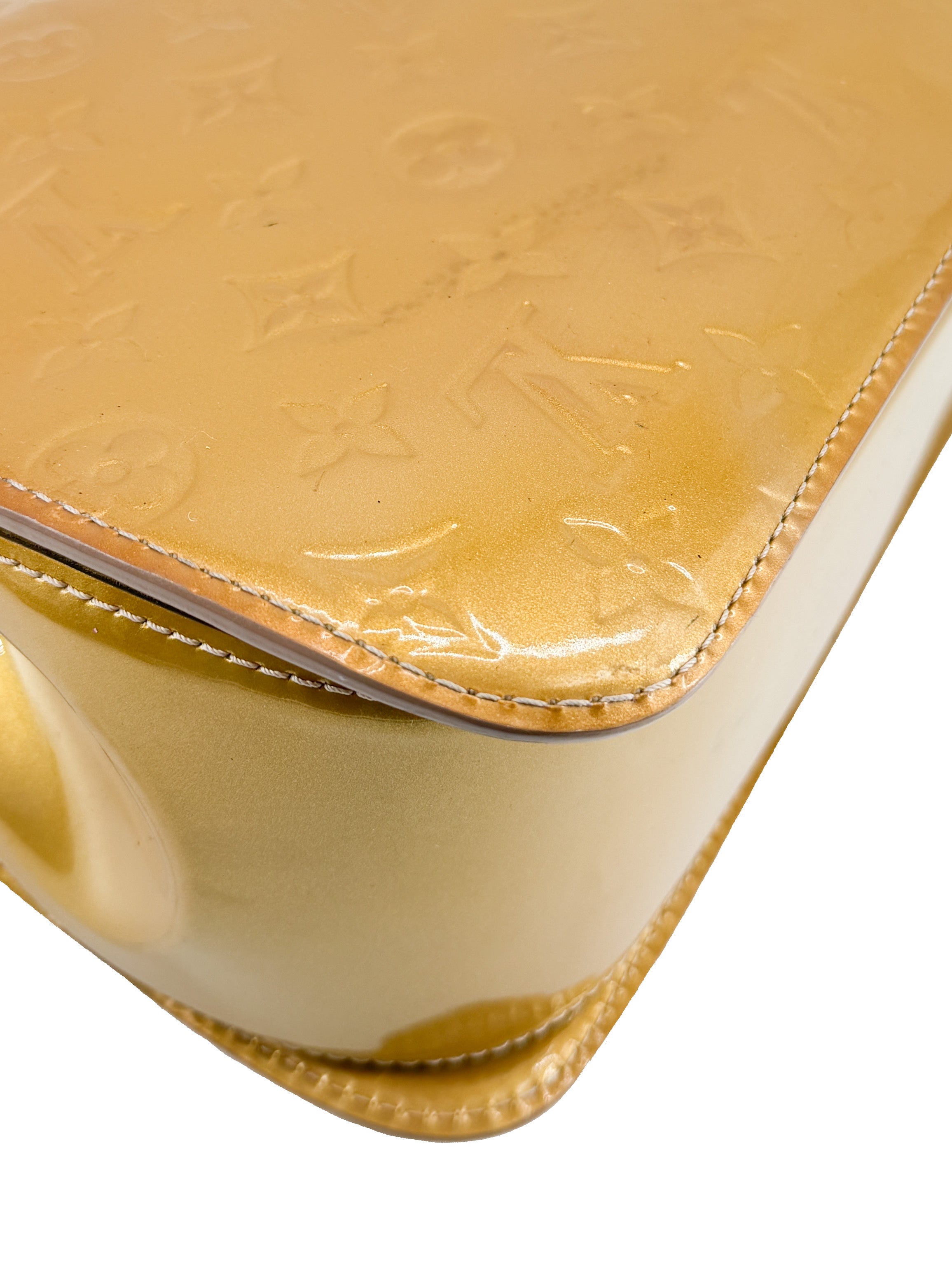 Louis Vuitton monogram vernis Mirada gold SR2192