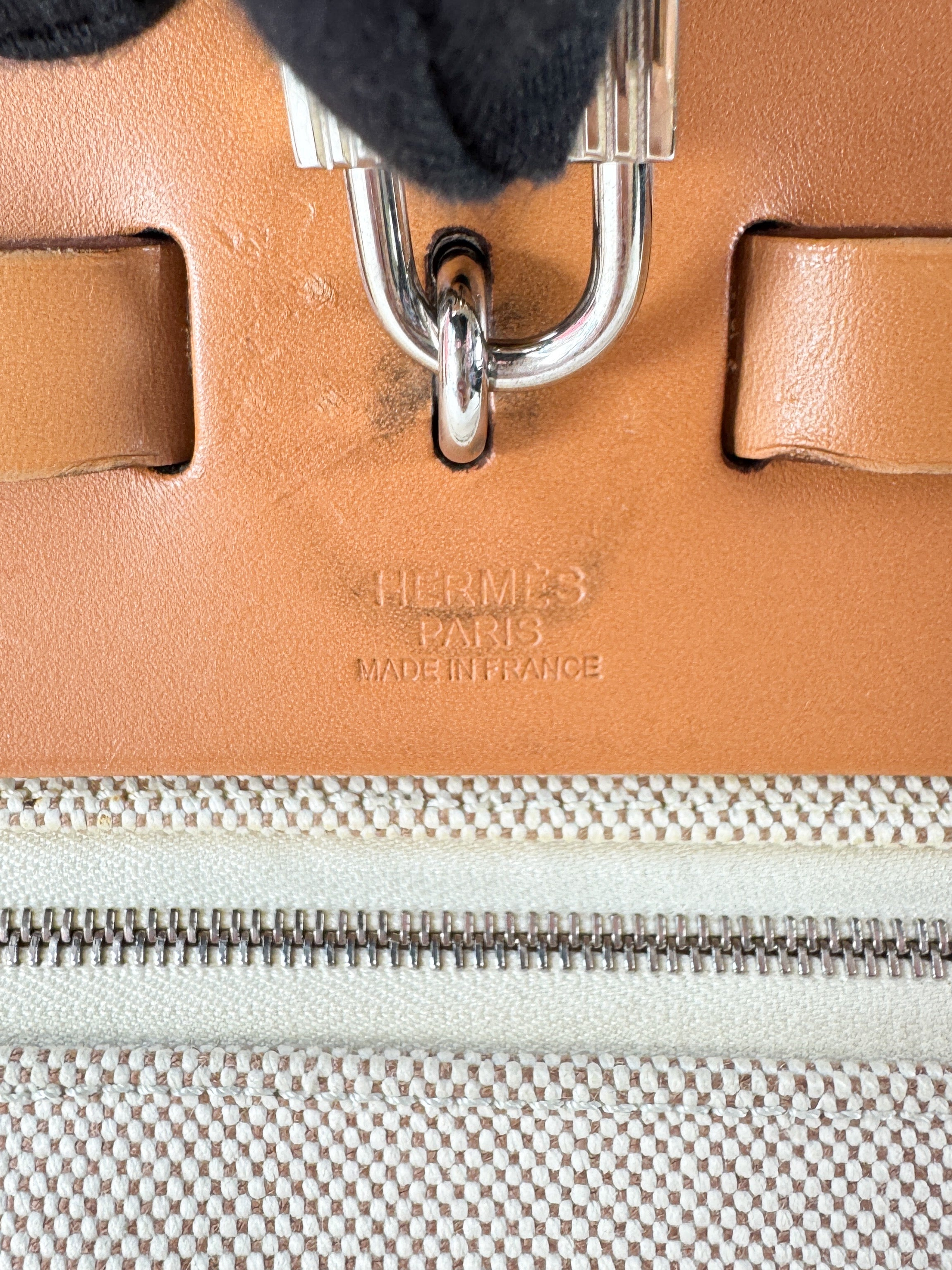 Hermès beige/natural Herbag Zip MM 39 (2013)