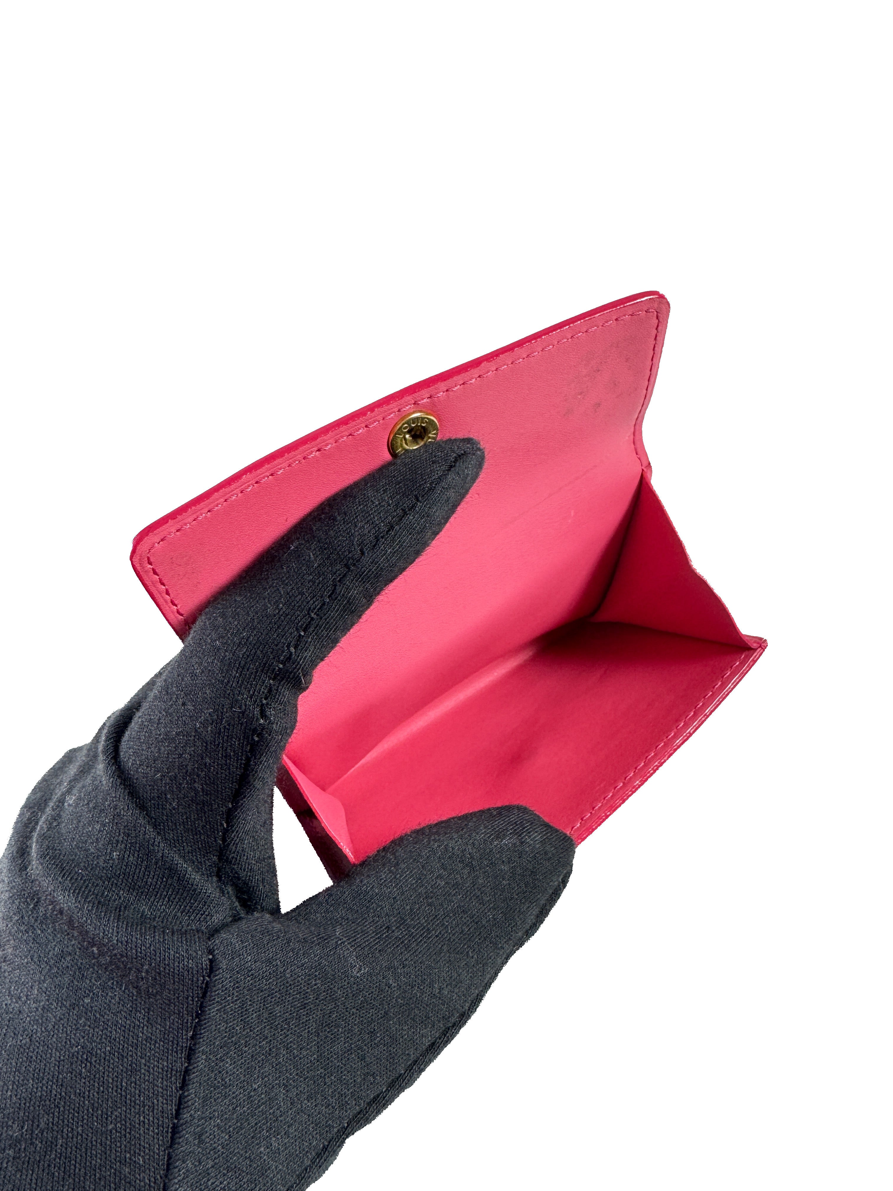 Louis Vuitton vernis Framboise Ludlow wallet SN1015