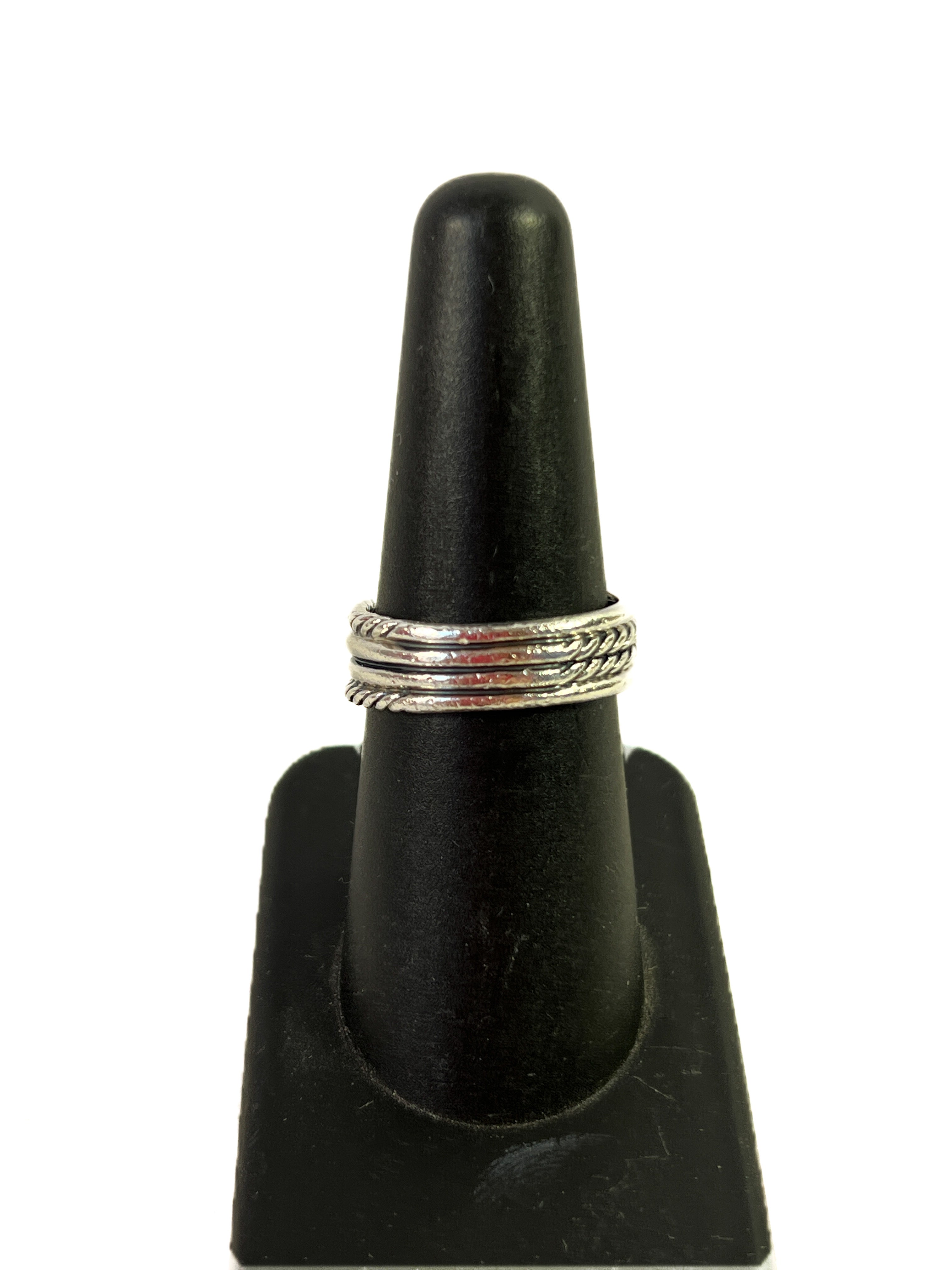 David Yurman X crossover sterling silver diamond ring