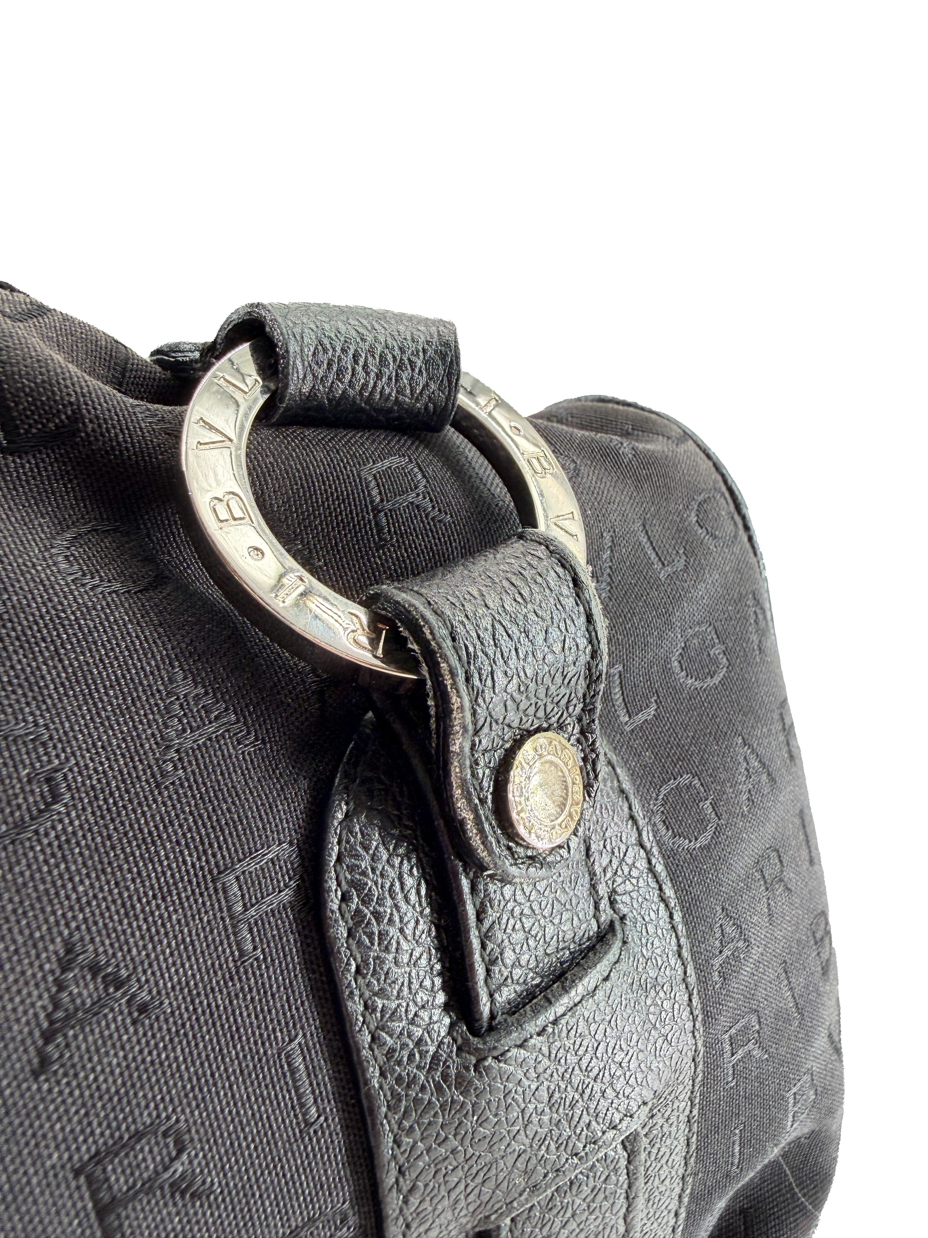 BVLGARI black logo mania satchel
