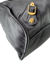 Balenciaga black satin Neo city 115748-1000-C-1669