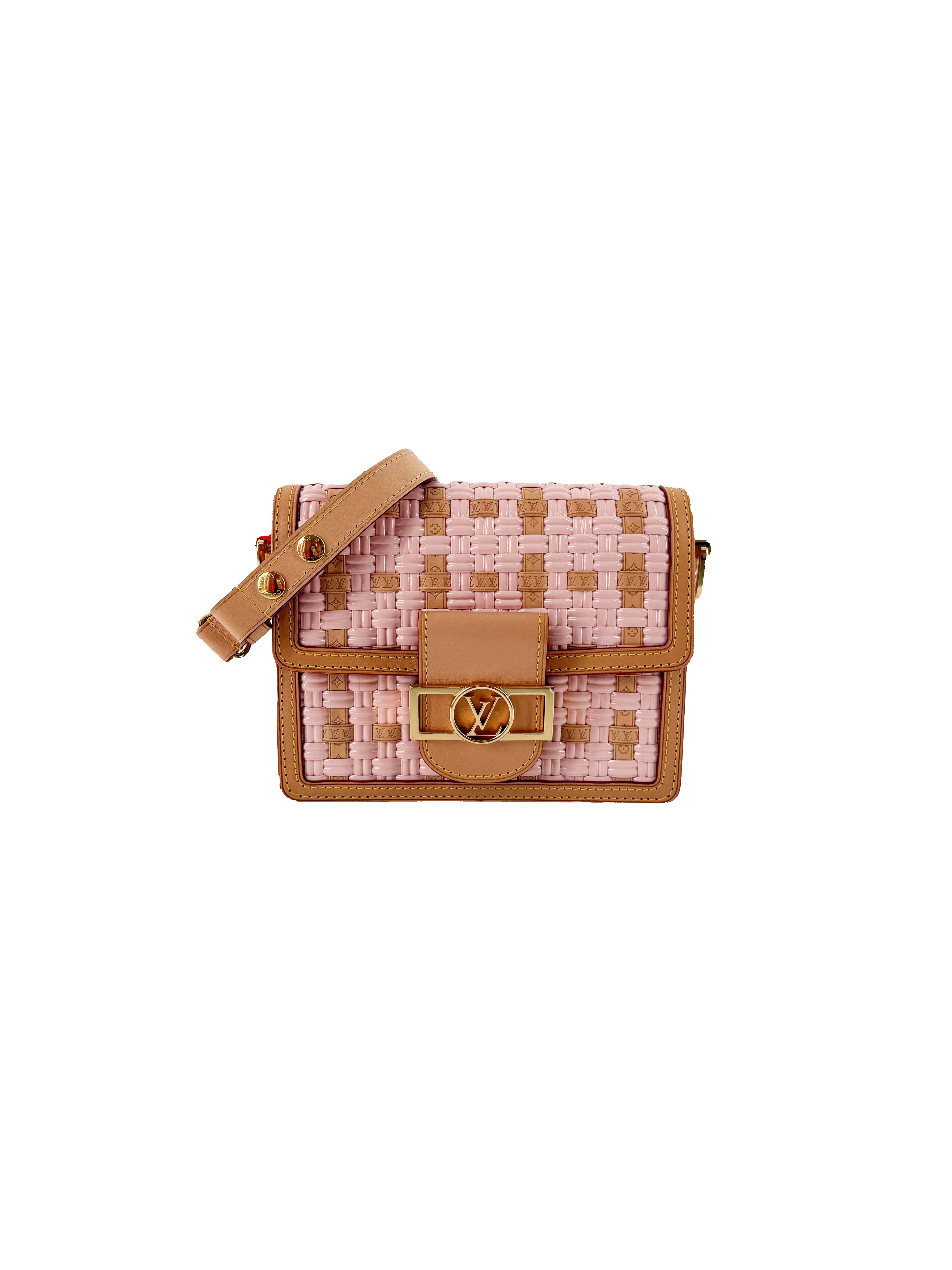 Louis Vuitton pink woven Dauphine bag NFC