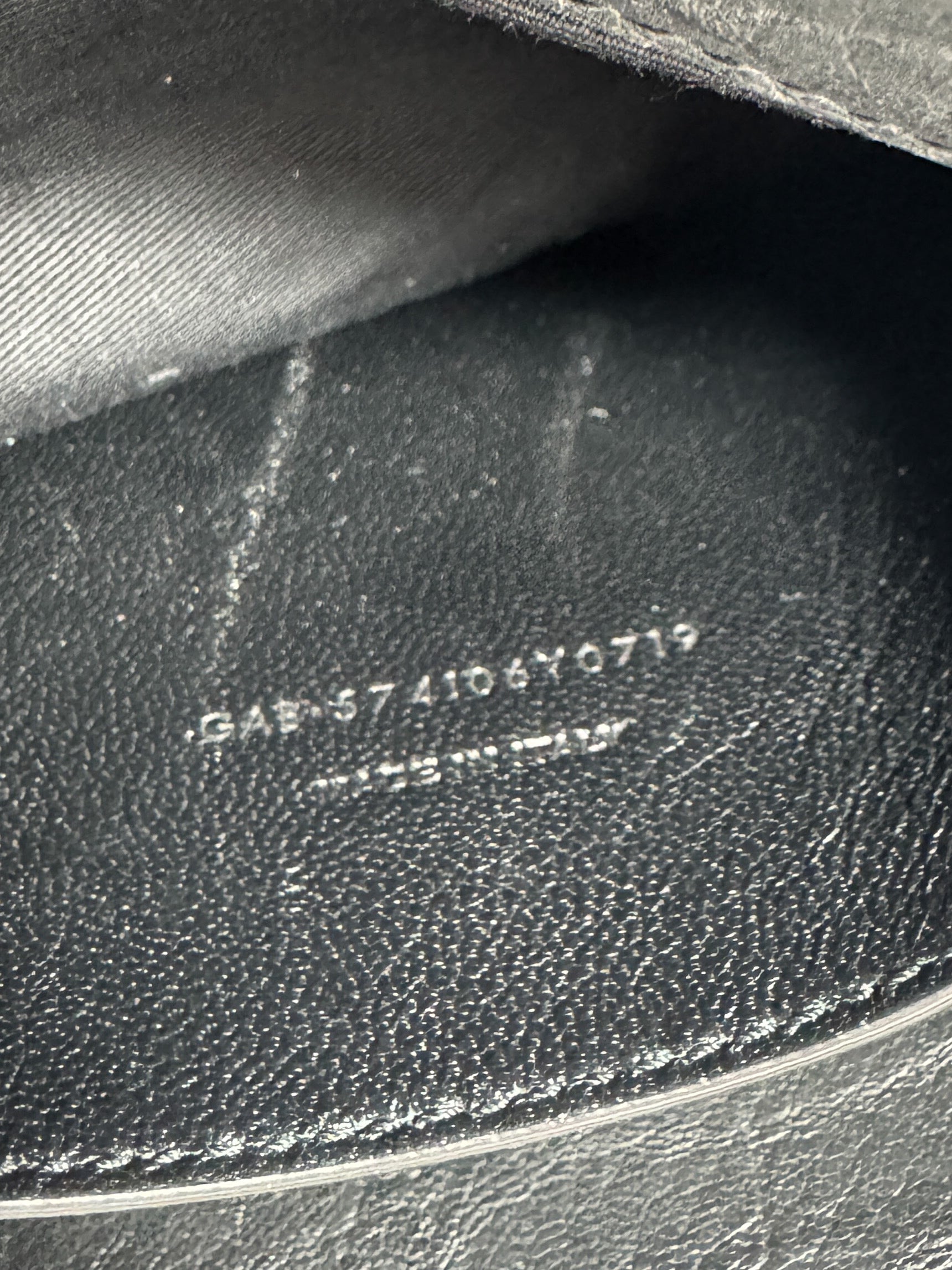 Saint Laurent black croc embossed West Hollywood bag GAB 574106 Y0719