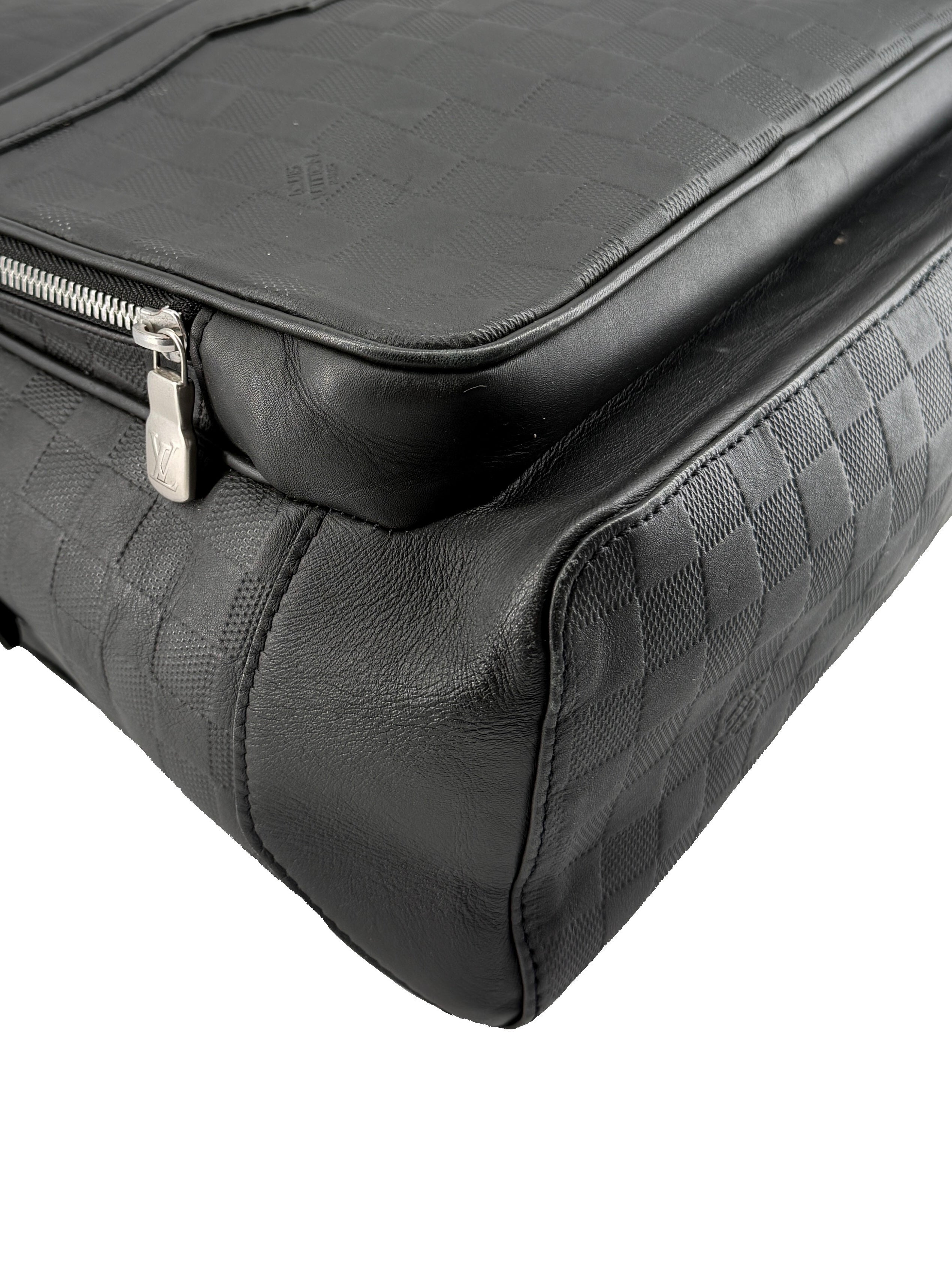 Louis Vuitton black damier infini Campus backpack CA0210