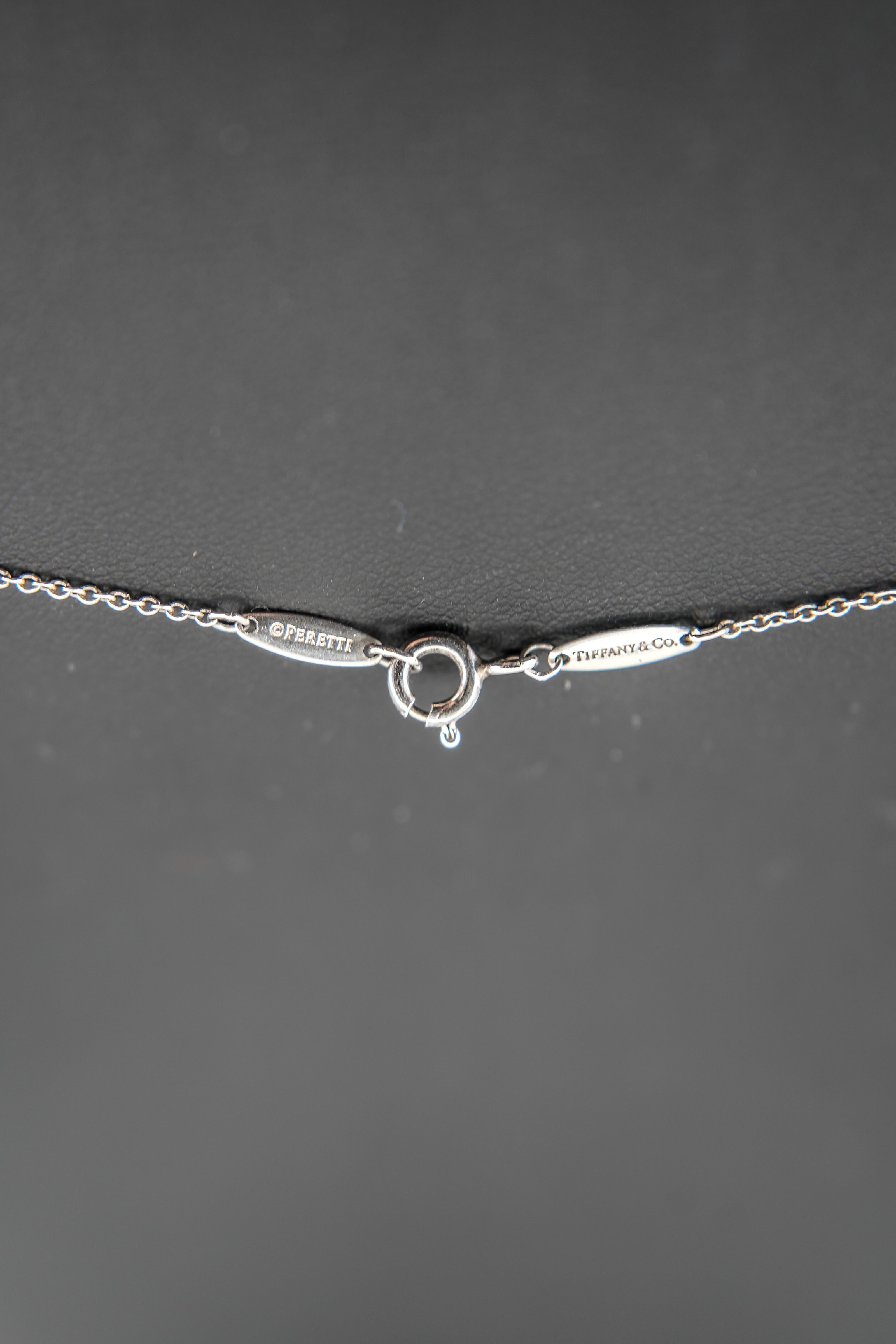 Tiffany & Co Elsa Peretti sterling silver cross necklace