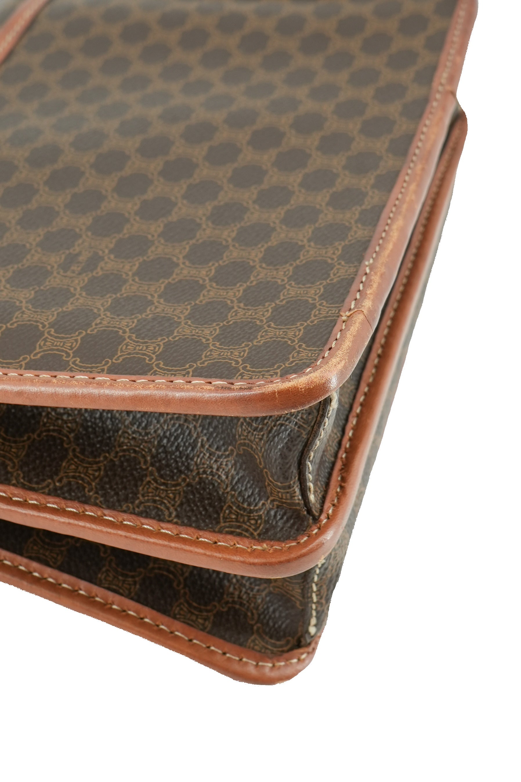 Celine vintage brown macadam wristlet M07