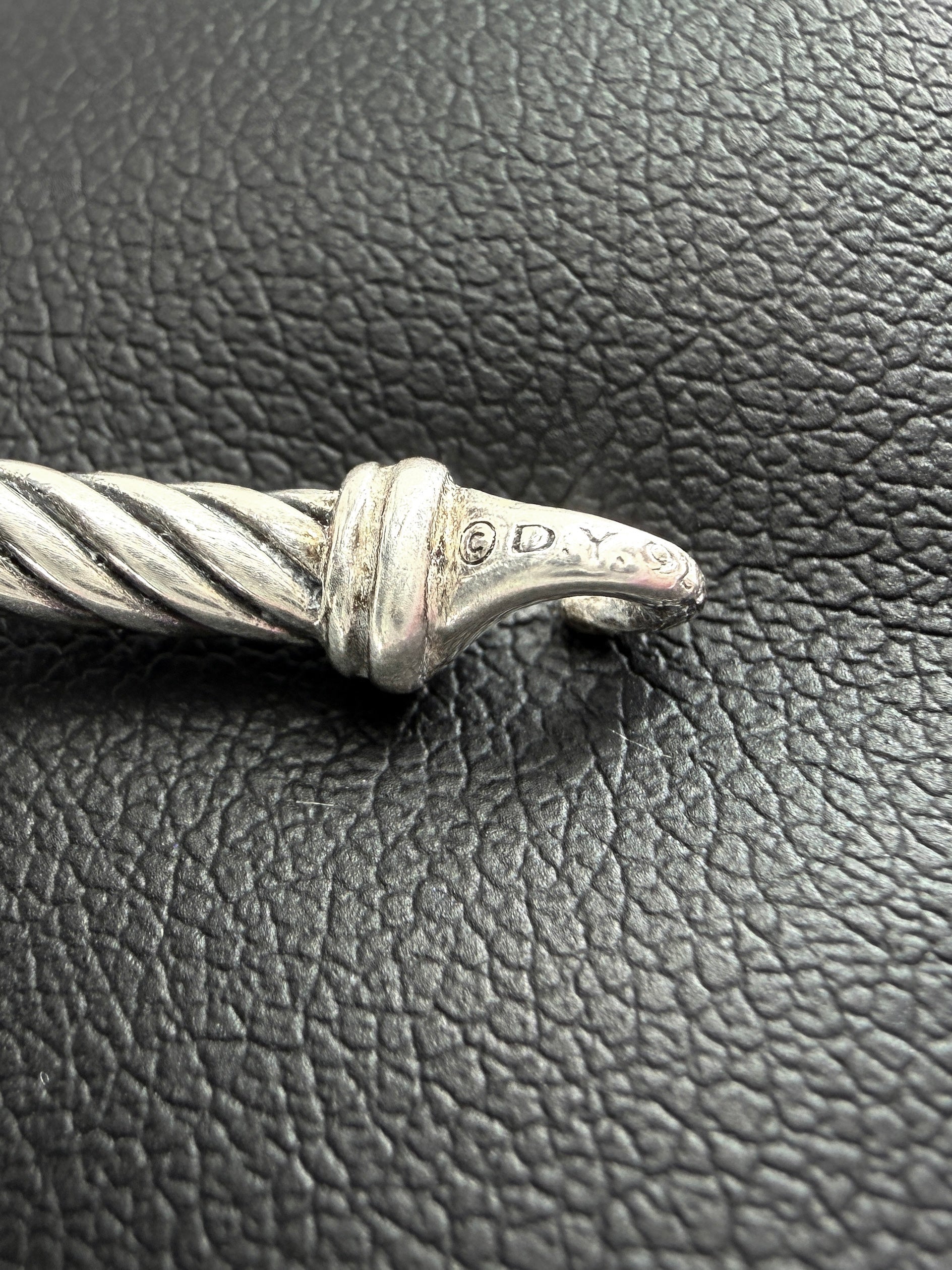 David Yurman sterling silver, blue topaz, diamonds Wheaton bracelet