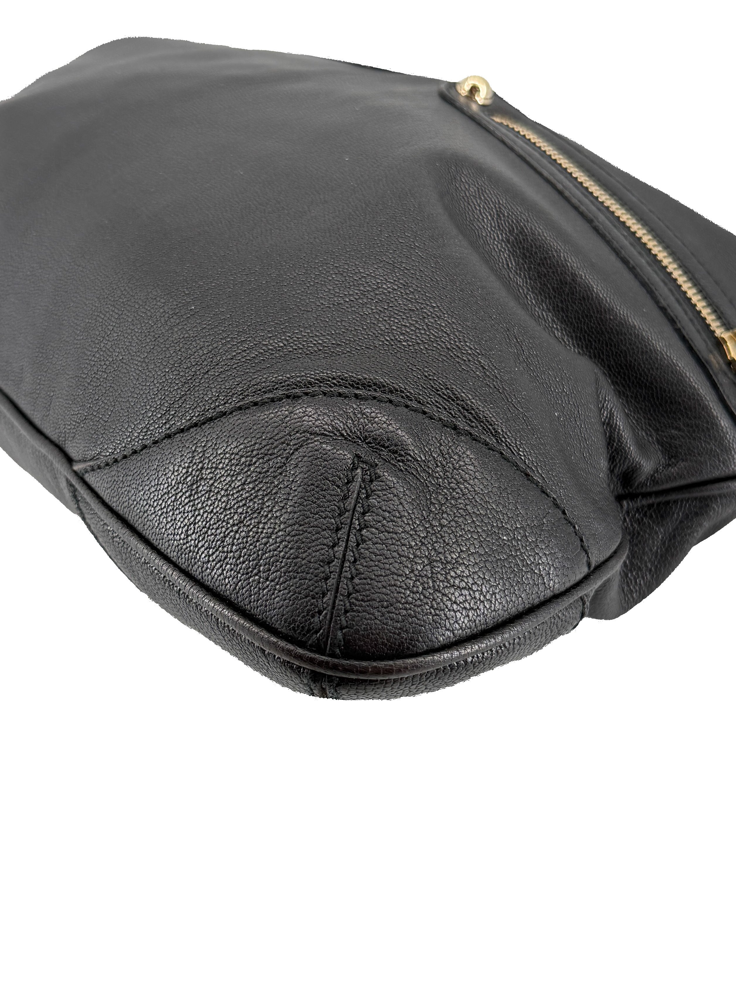 Gucci black leather Princy Chain hobo bag 154392 204992