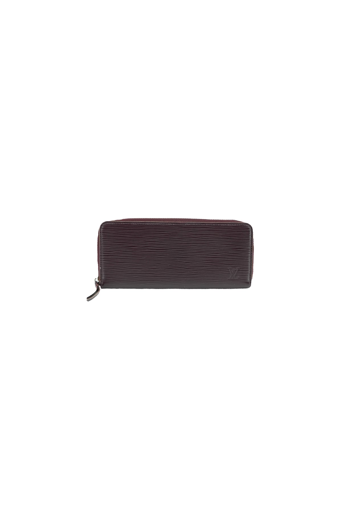 Louis Vuitton burgundy epi Clemence wallet UB1197
