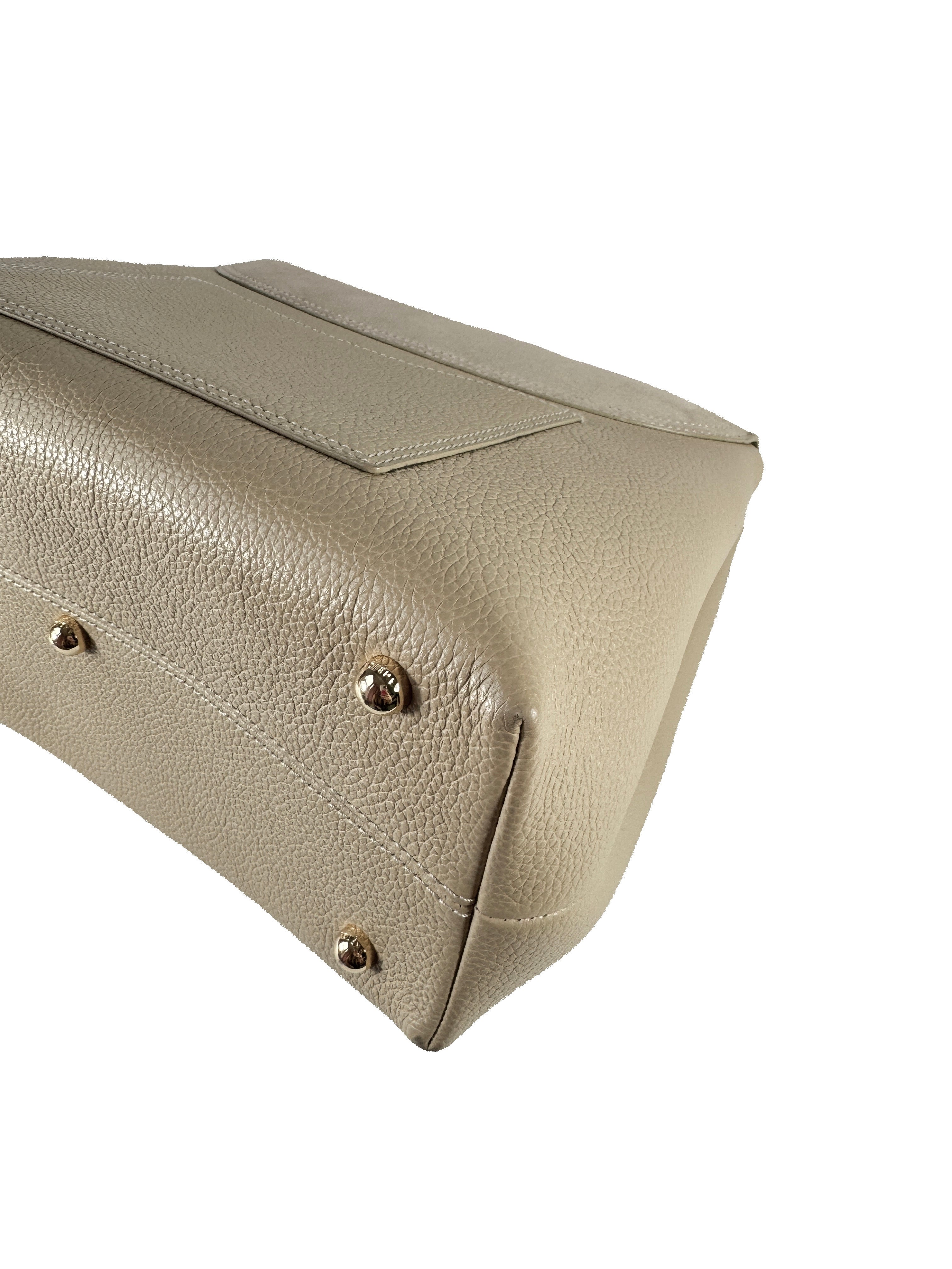 Polène tan Numero Un top handle bag