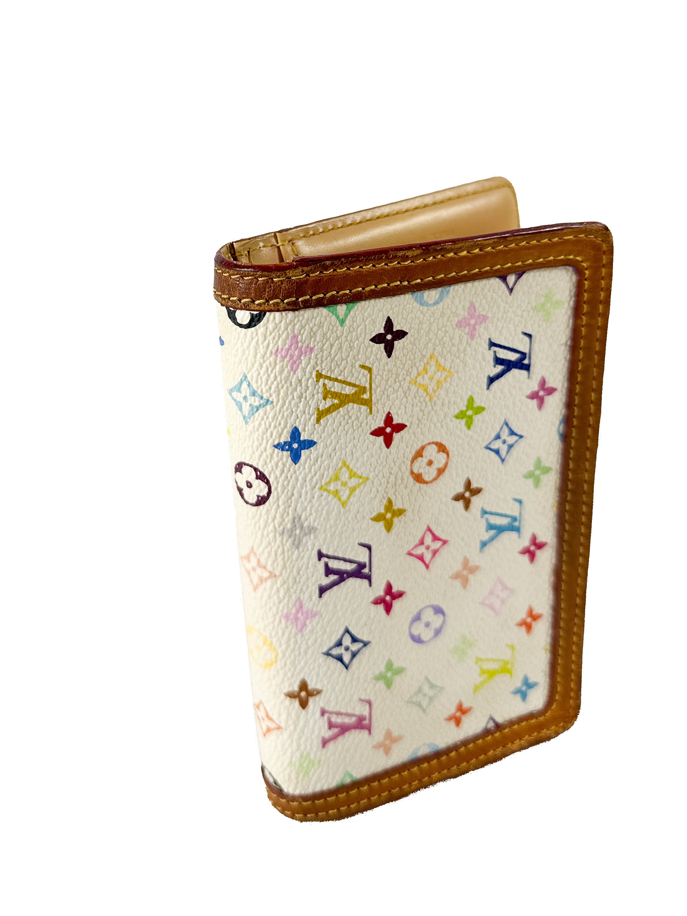 Louis Vuitton white multicolor Portefeuille Viennos wallet TH0045