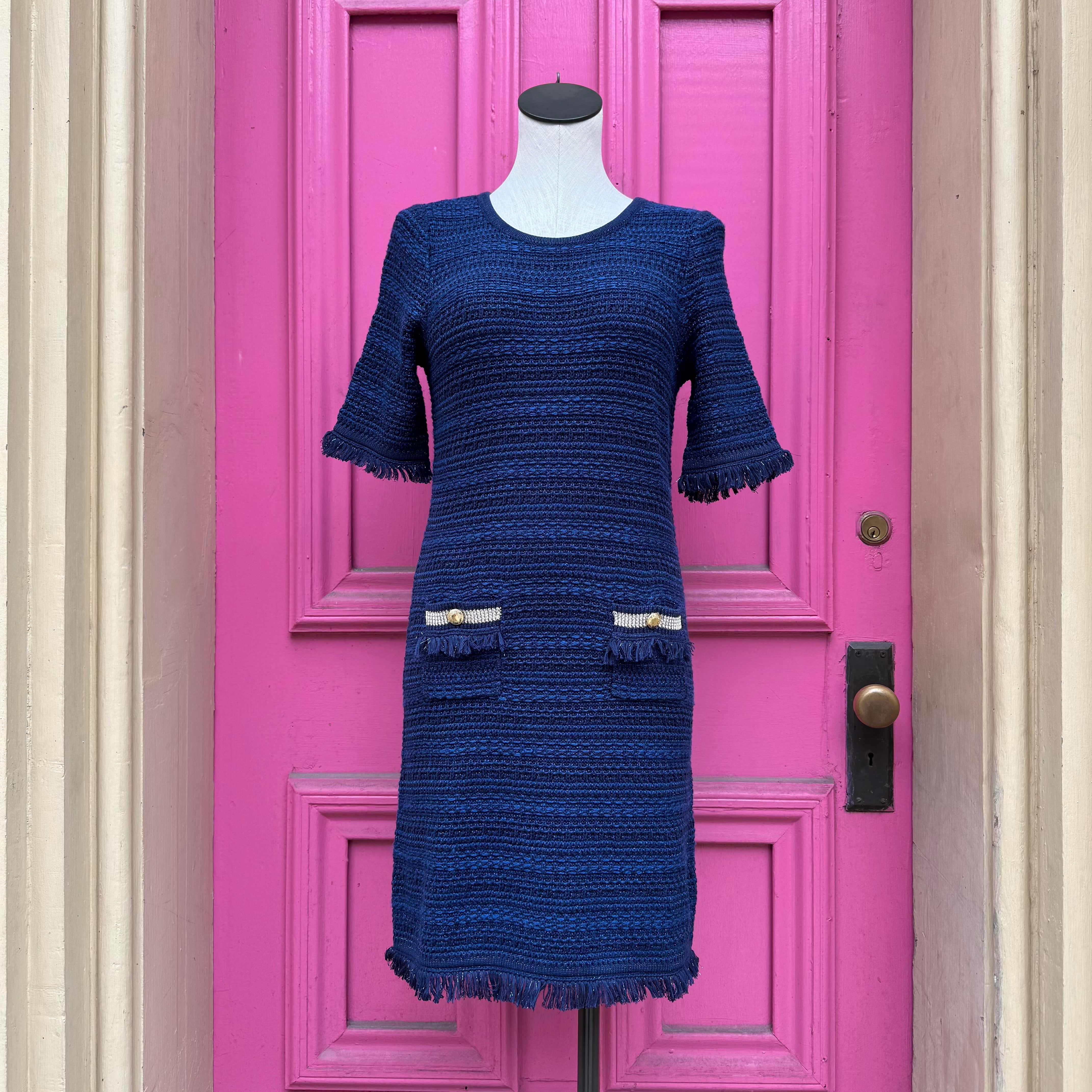 Lilly Pulitzer Beckington sweater dress true navy size S NWT