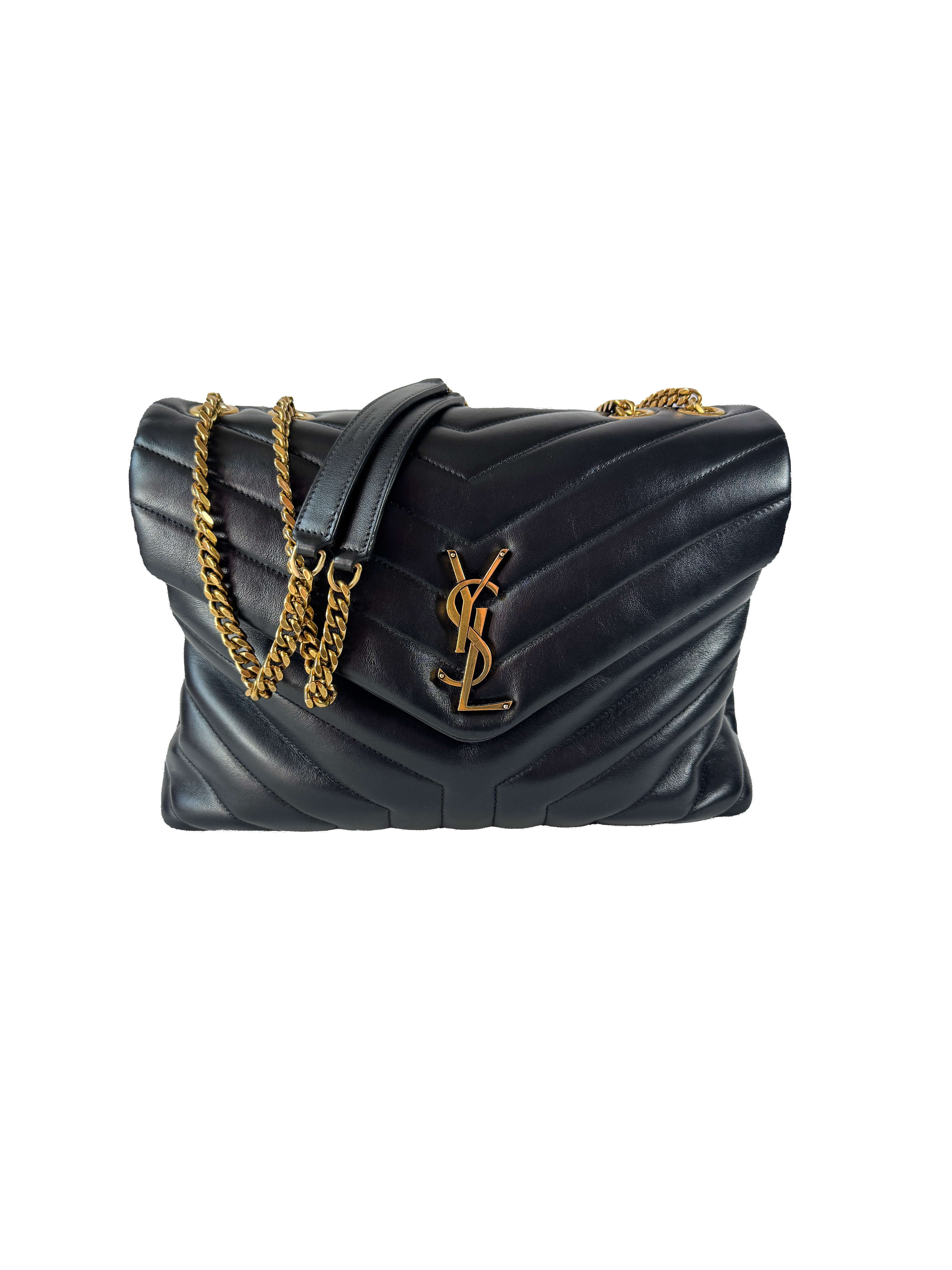 Saint Laurent Medium LouLou Matelasse Shoulder Bag YCT674946-0122