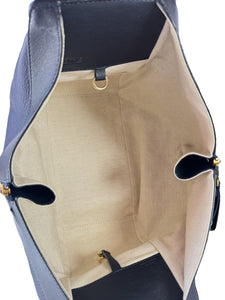 Loewe tri color navy, black, brown leather small Hammock bag  262023