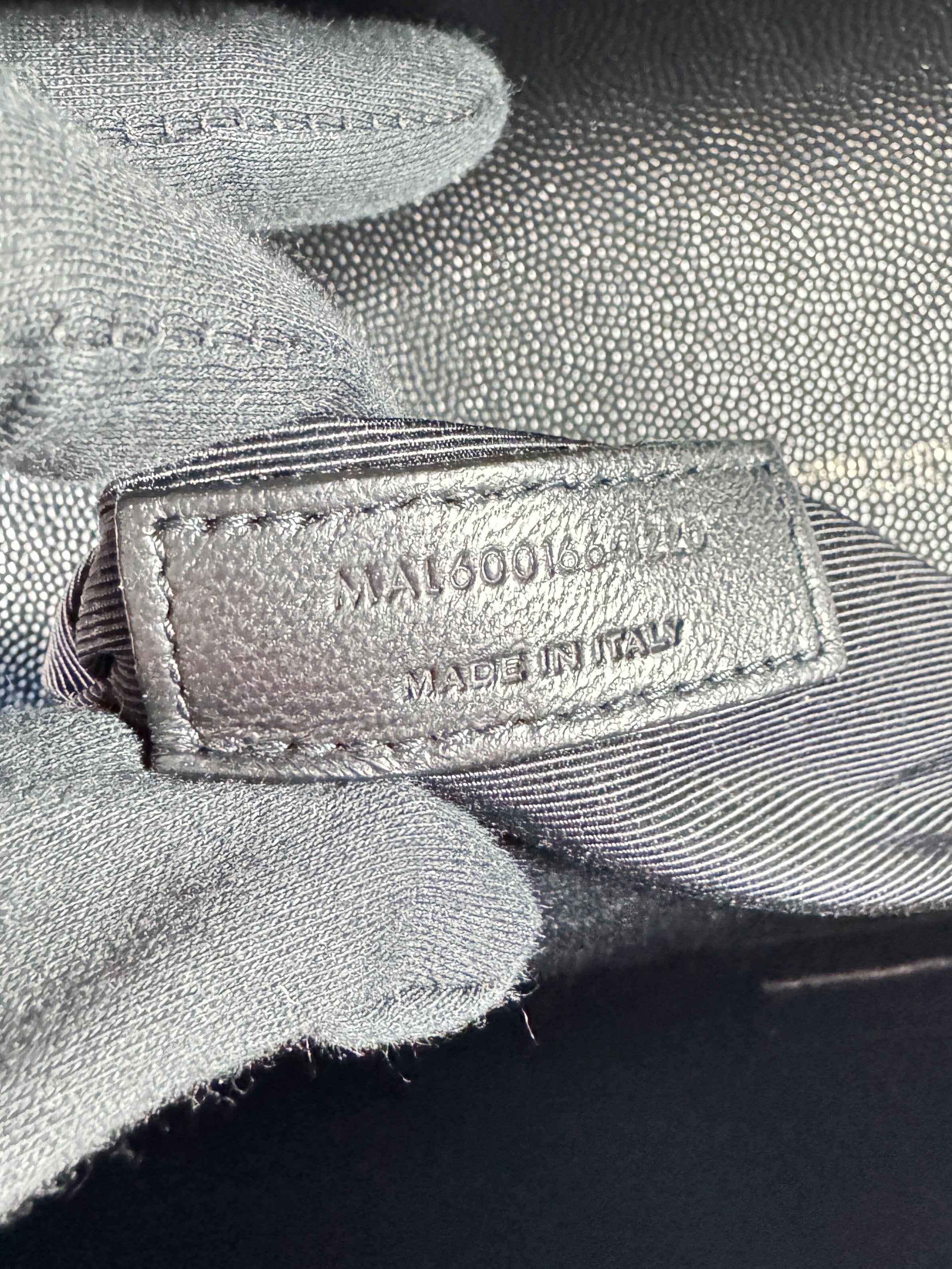 Saint Laurent black Grain De Poudre Textured Mixed Matelasse Large MAL600166-1220