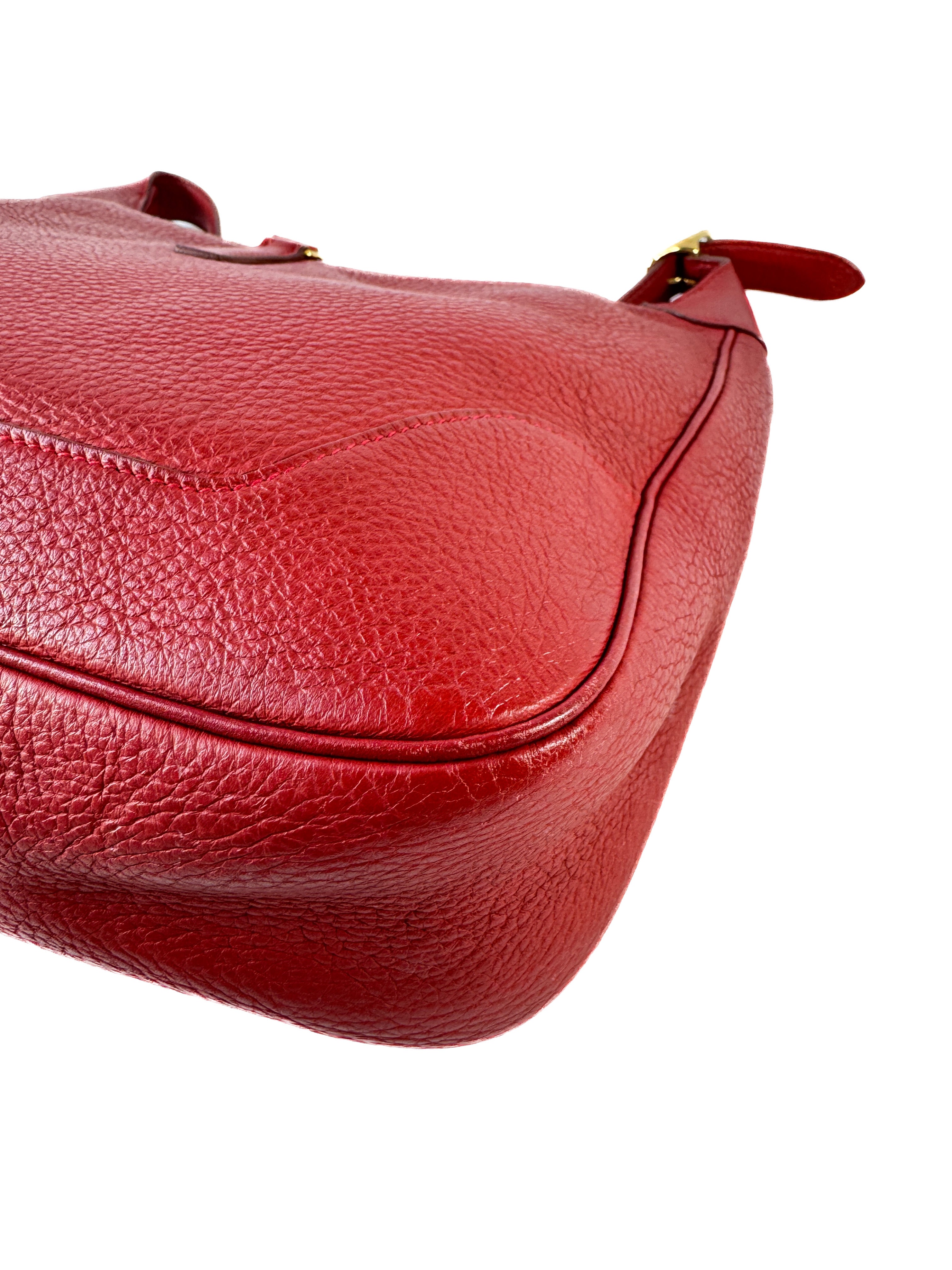 Hermès Clemence Trim 31 Rouge