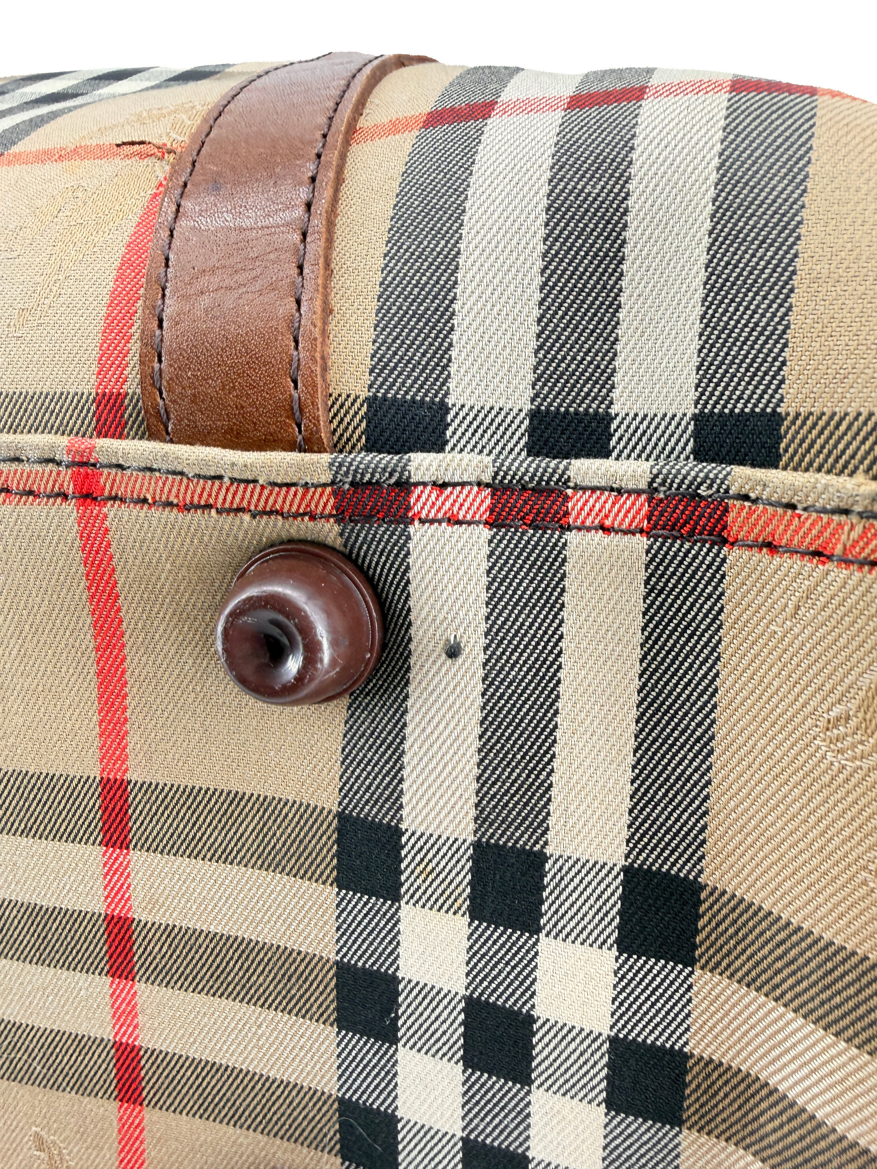Burberrys vintage check Boston duffle